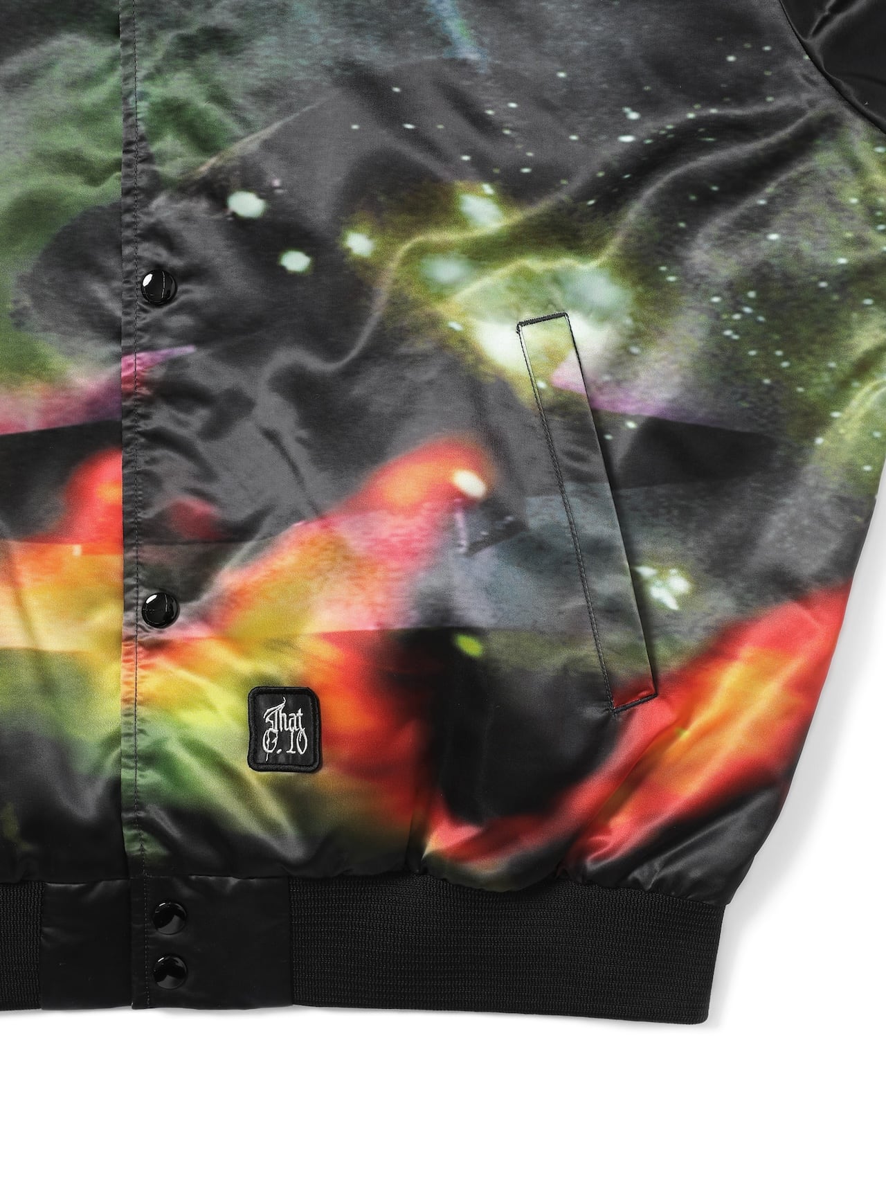 thisisneverthat - Flame Satin Jacket (olive) product image 3 | TRAB K-Fashion Australia