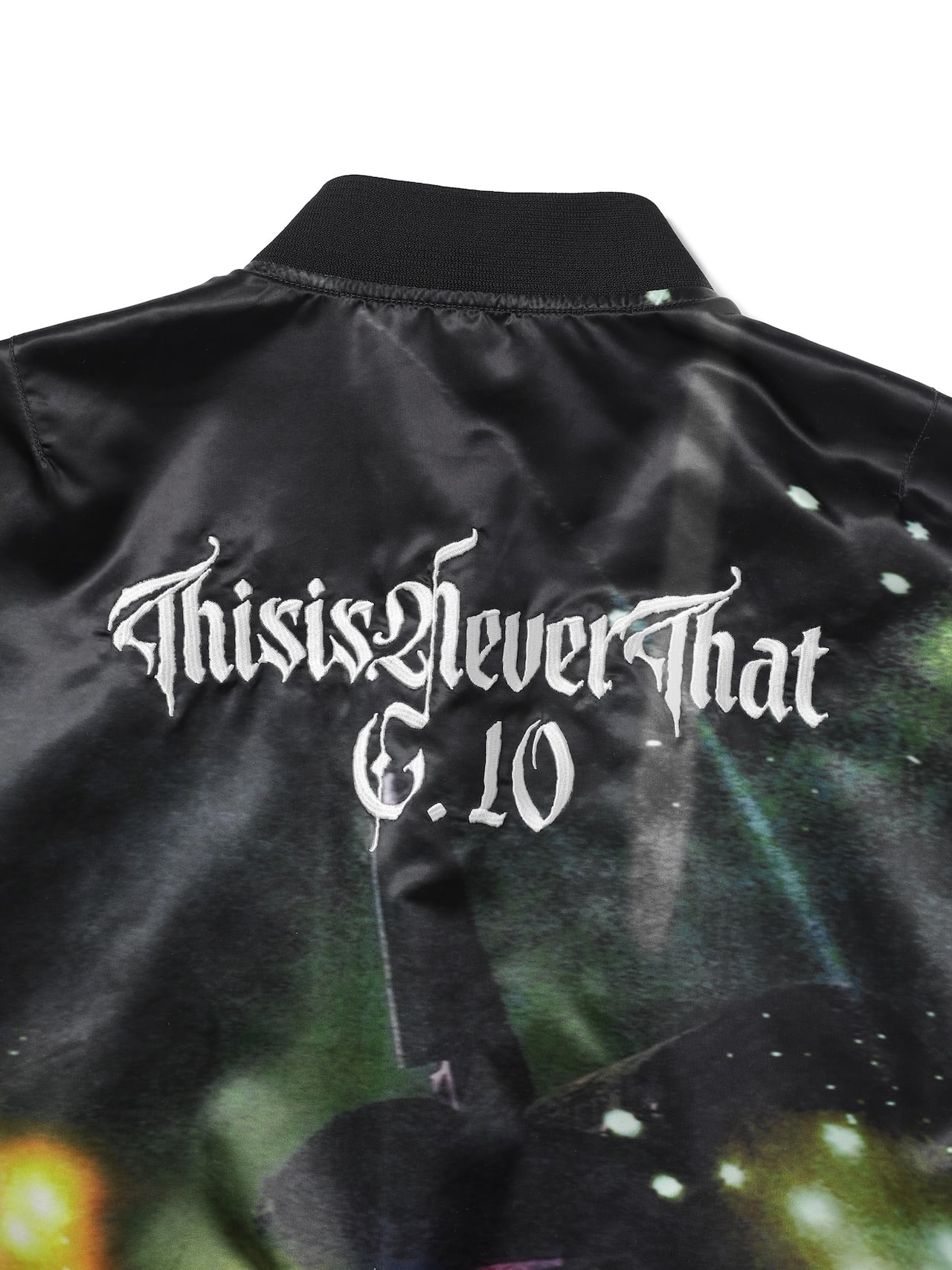 thisisneverthat - Flame Satin Jacket (black) product image 5 | TRAB K-Fashion Australia