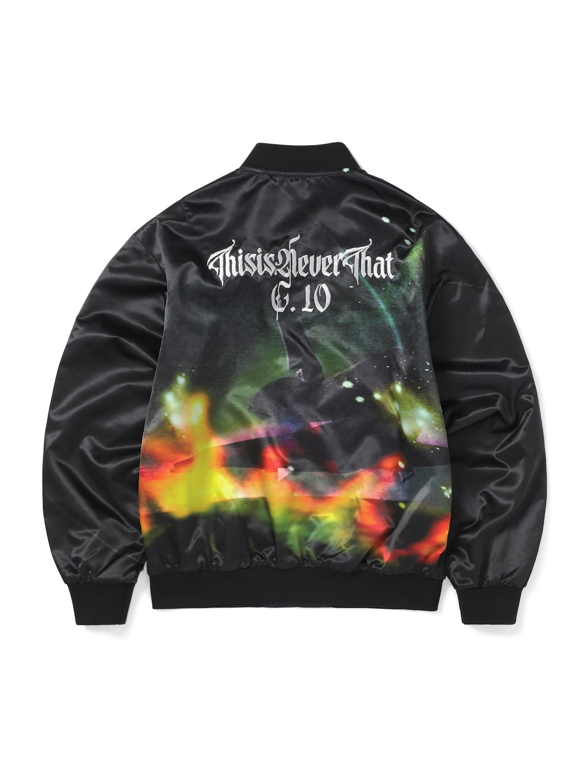 thisisneverthat - Flame Satin Jacket (Black) product image 7 | TRAB K-Fashion Australia