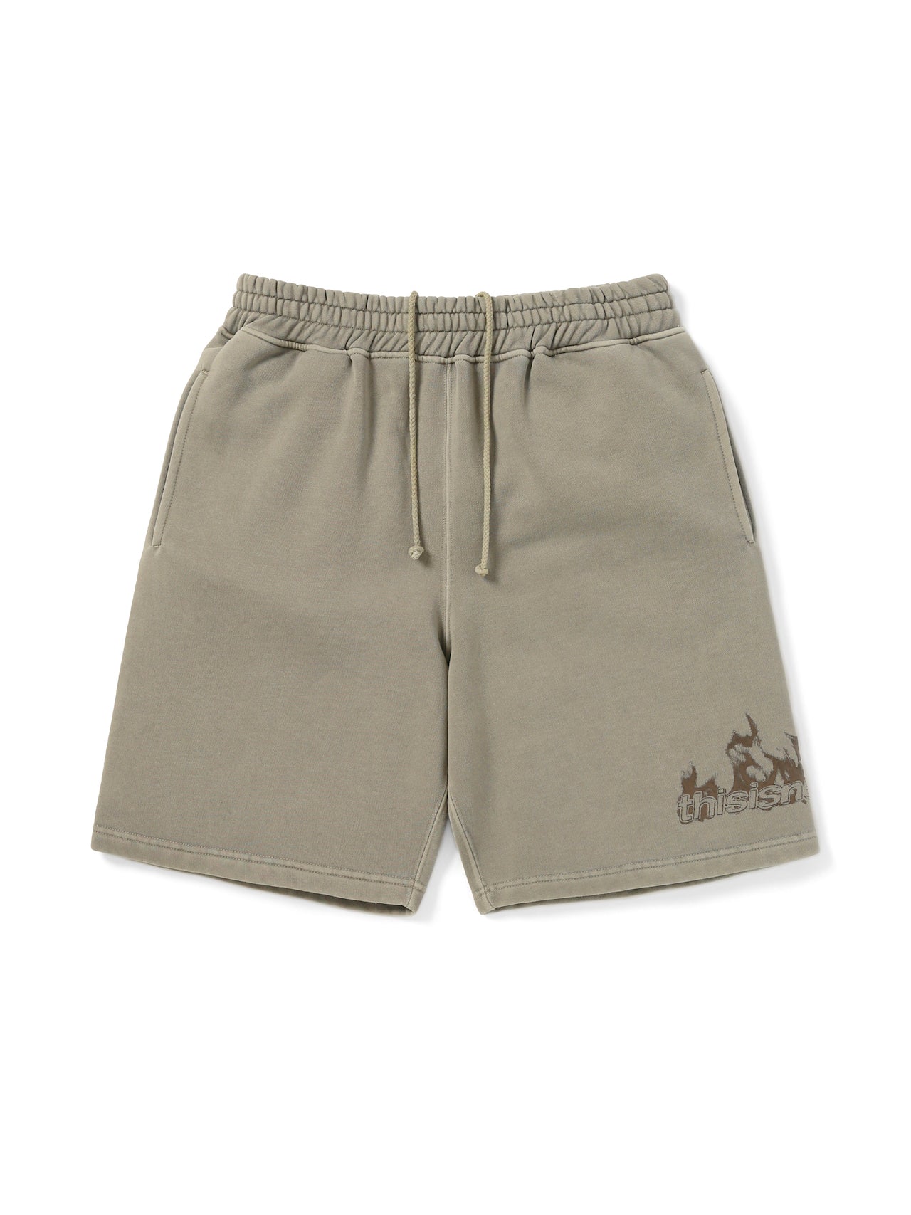thisisneverthat - Flame Sweatshort (grey) product image 1 | TRAB K-Fashion Australia