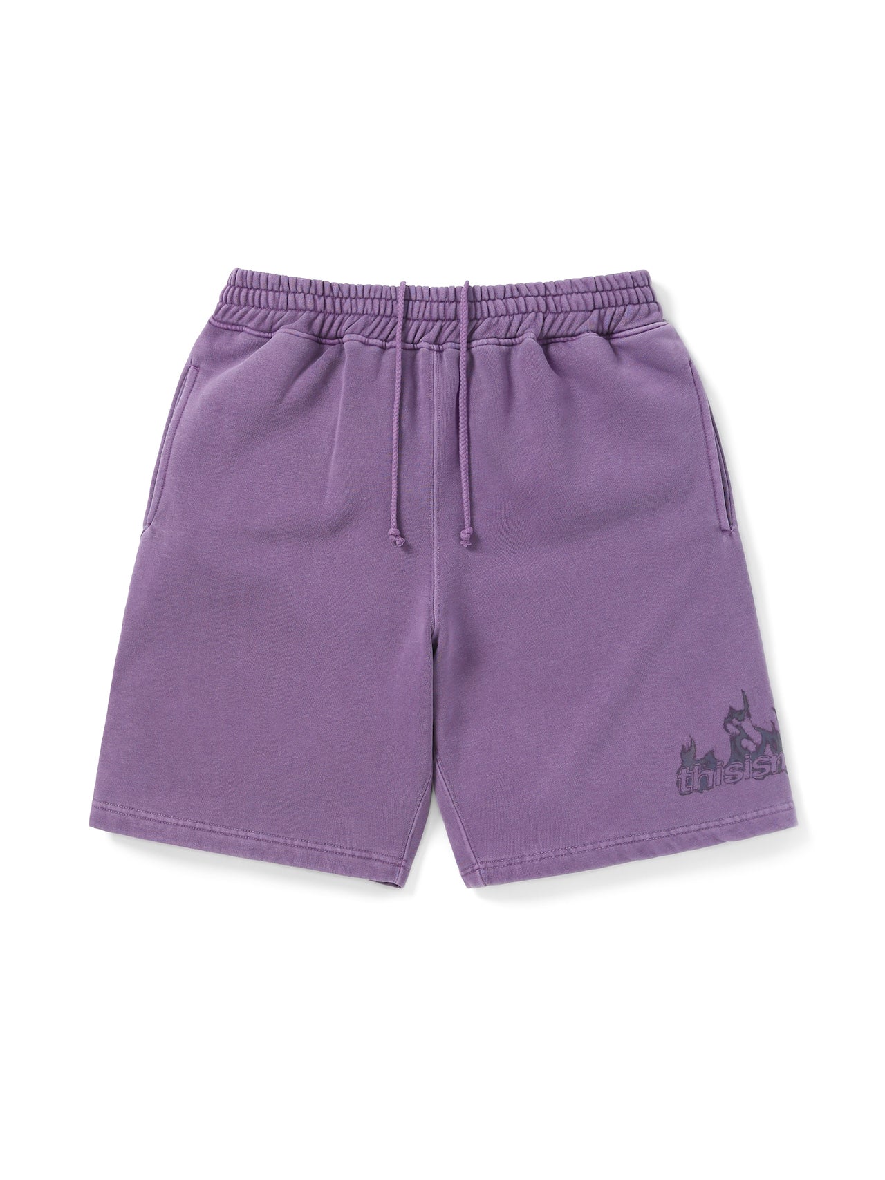 thisisneverthat - Flame Sweatshort (purple) product image 1 | TRAB K-Fashion Australia