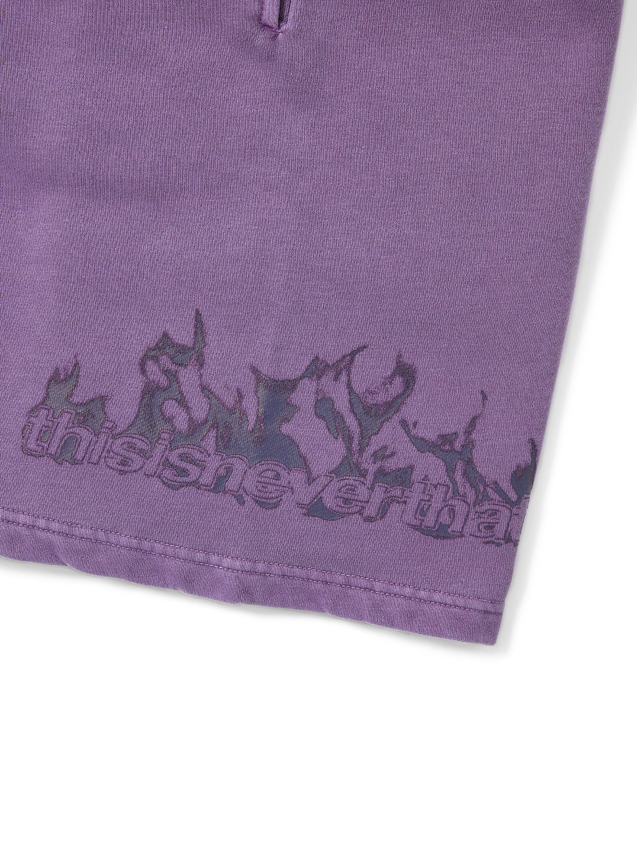 thisisneverthat - Flame Sweatshort (purple) product image 5 | TRAB K-Fashion Australia