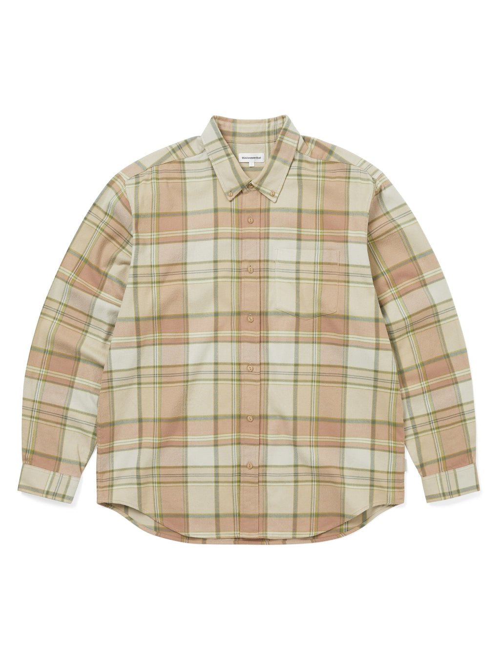 thisisneverthat - Flannel Check Shirt (Coral) product image 1 | TRAB K-Fashion Australia