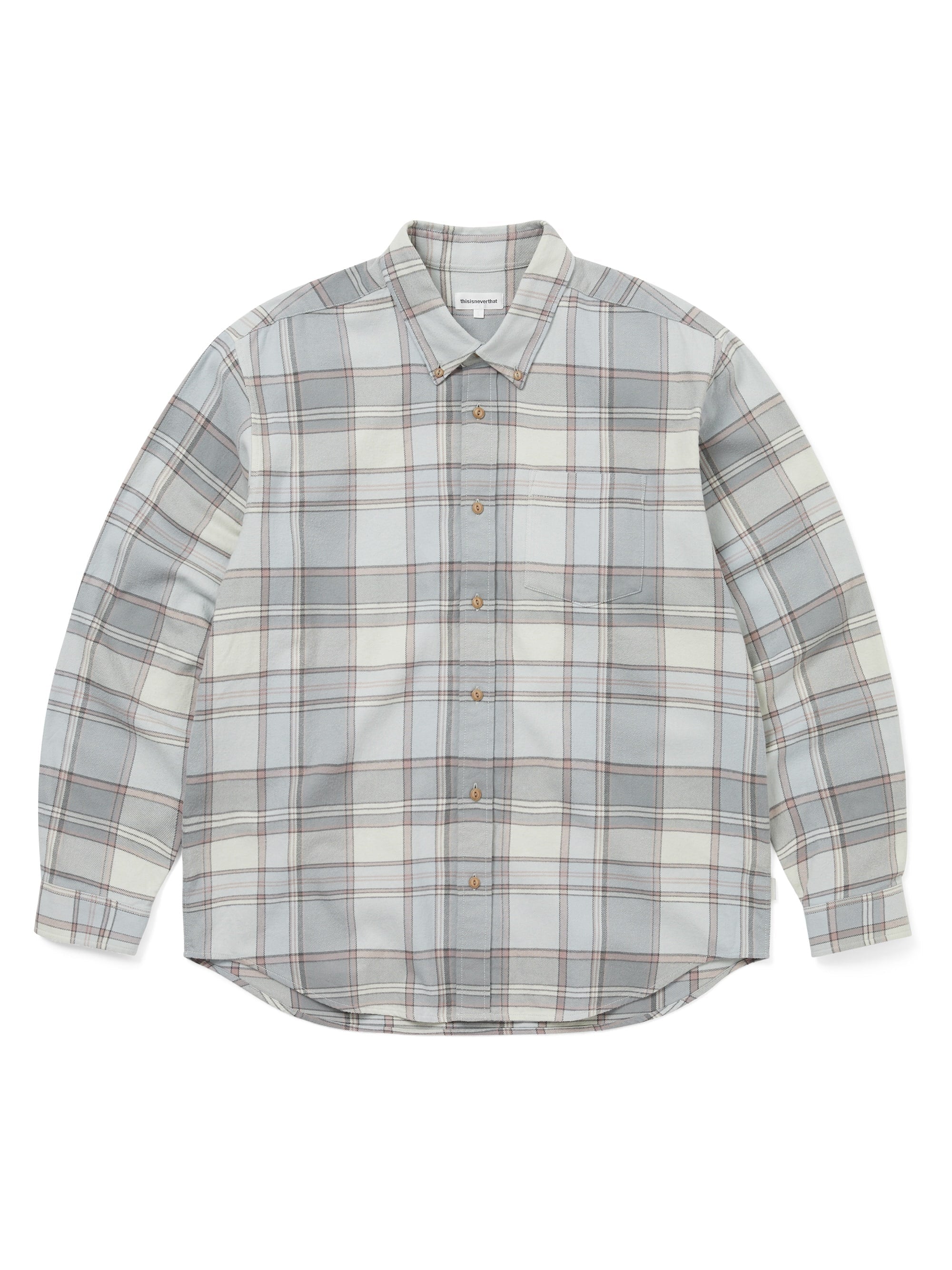 thisisneverthat - Flannel Check Shirt (Grey) product image 1 | TRAB K-Fashion Australia
