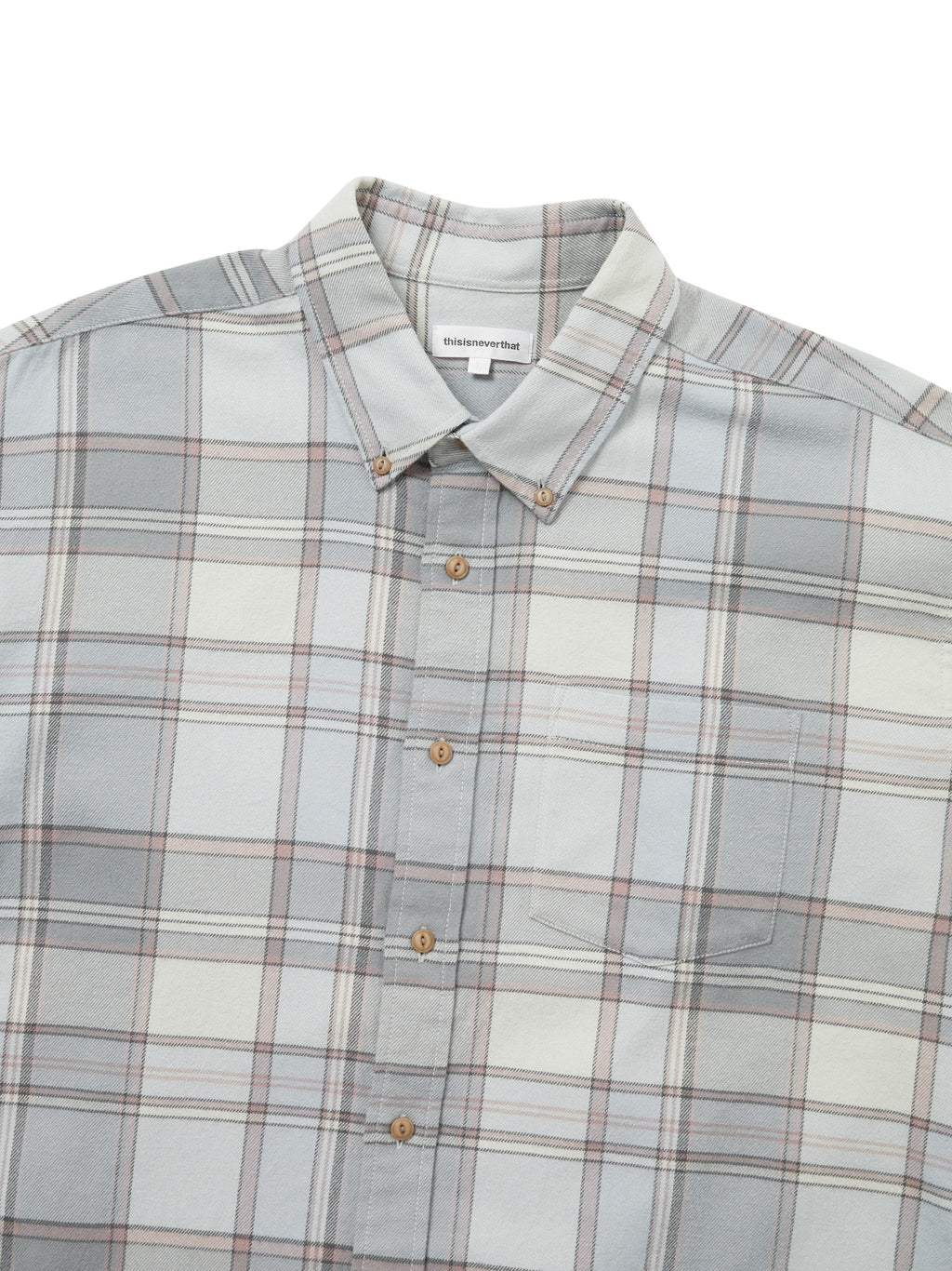 thisisneverthat - Flannel Check Shirt (Grey) product image 2 | TRAB K-Fashion Australia