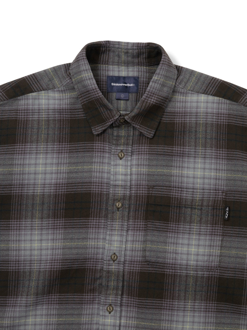 thisisneverthat - Flannel Check Shirt (Black) product image 2 | TRAB K-Fashion Australia