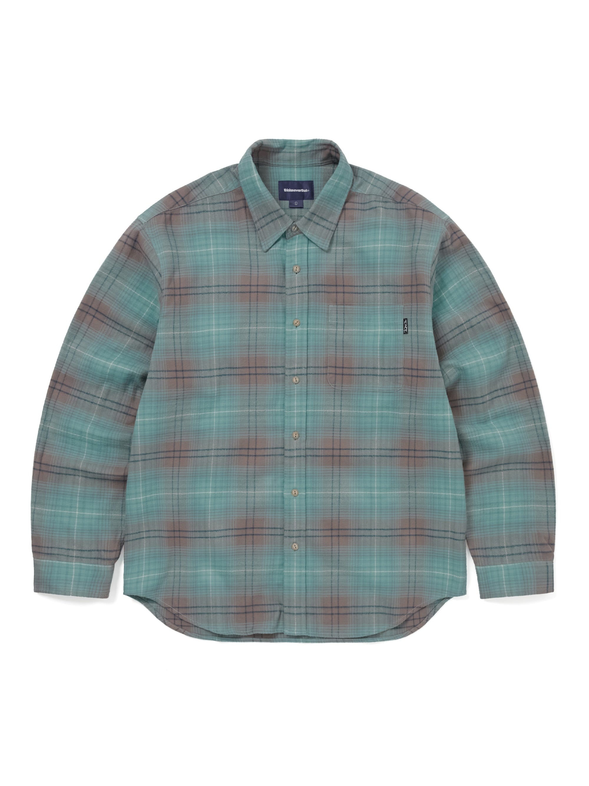 thisisneverthat - Flannel Check Shirt (Teal) product image 1 | TRAB K-Fashion Australia