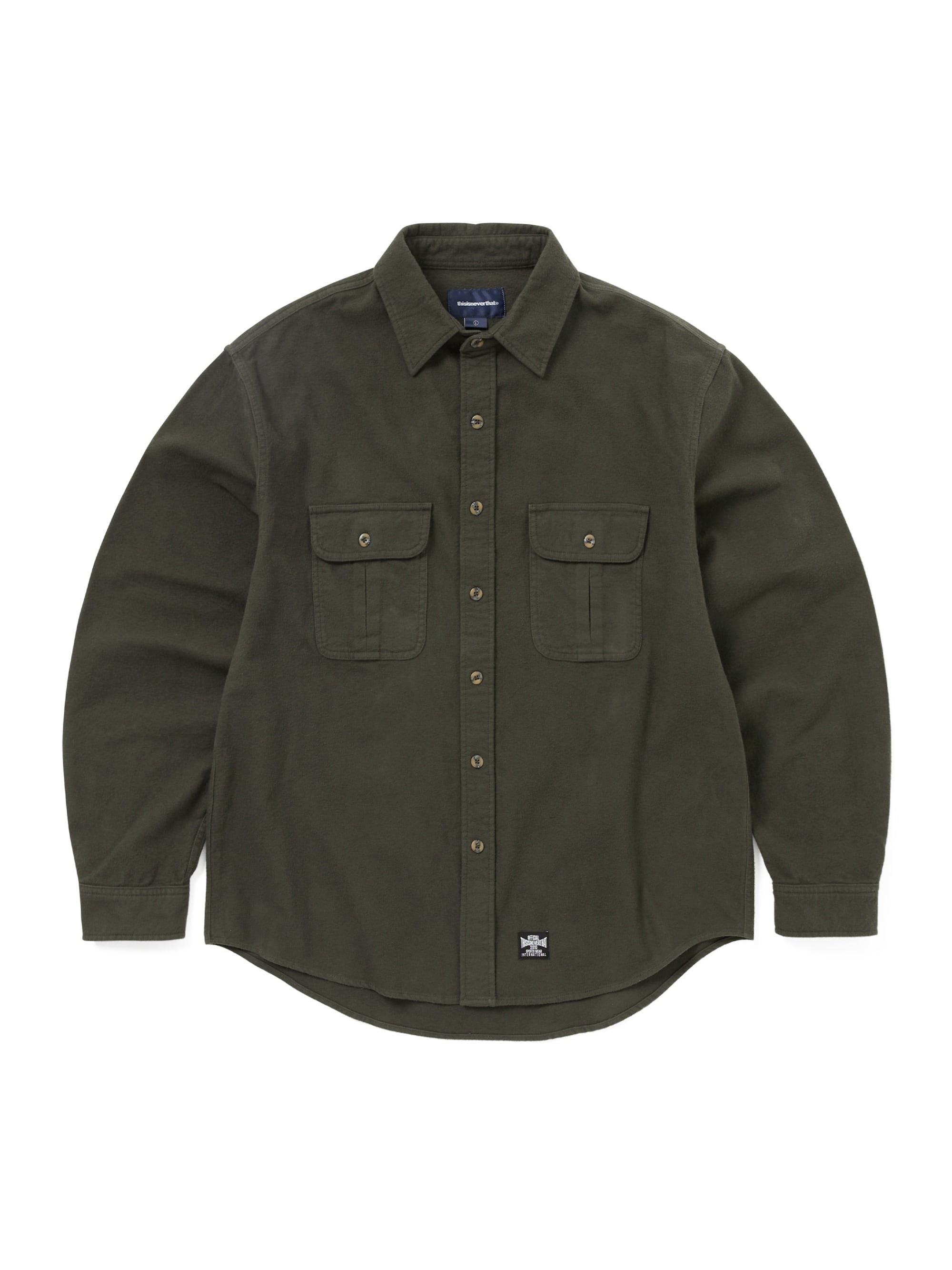 thisisneverthat - Flannel Country Shirt (Dark Olive) product image 1 | TRAB K-Fashion Australia