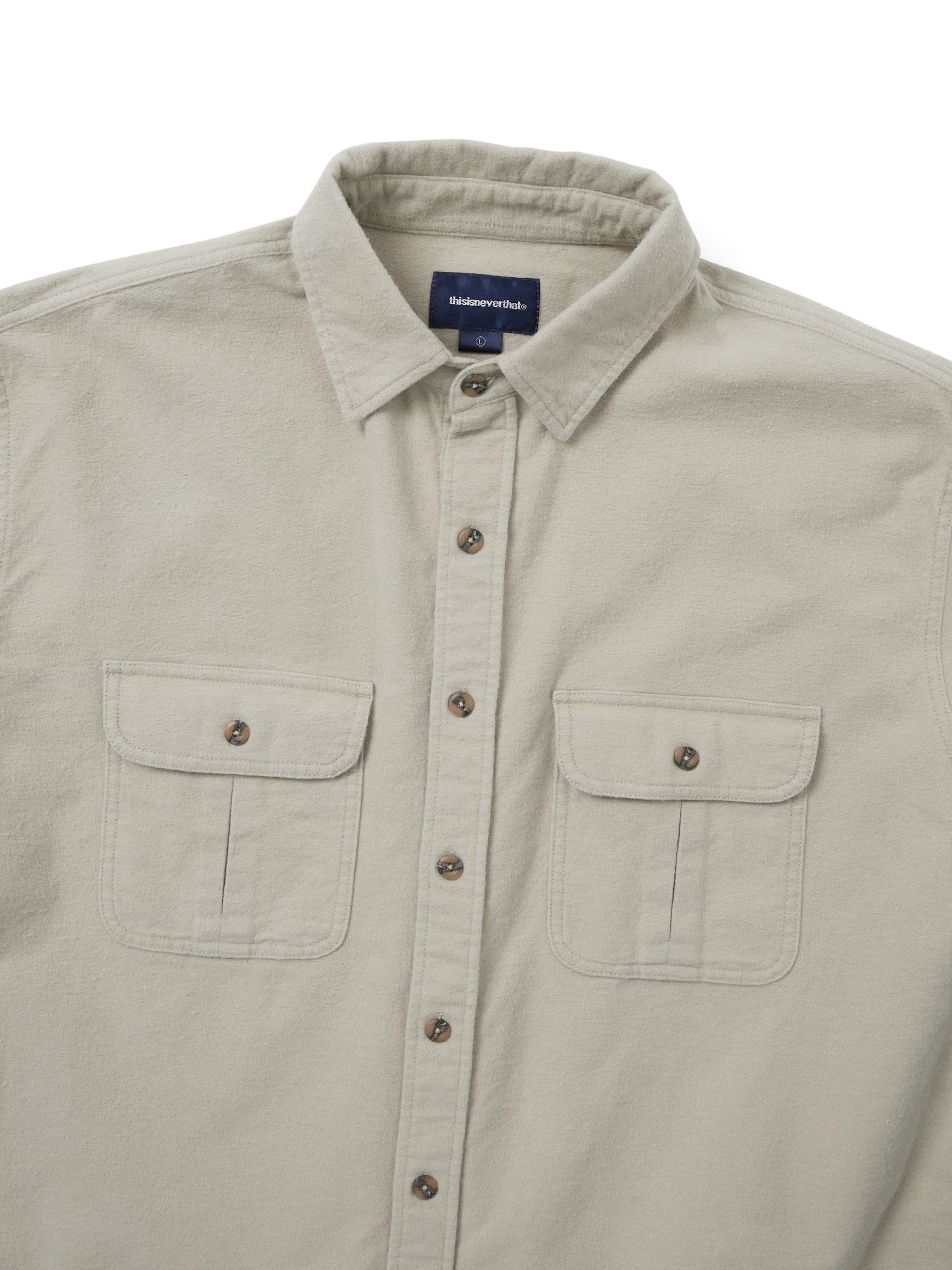 thisisneverthat - Flannel Country Shirt (Khaki) product image 2 | TRAB K-Fashion Australia