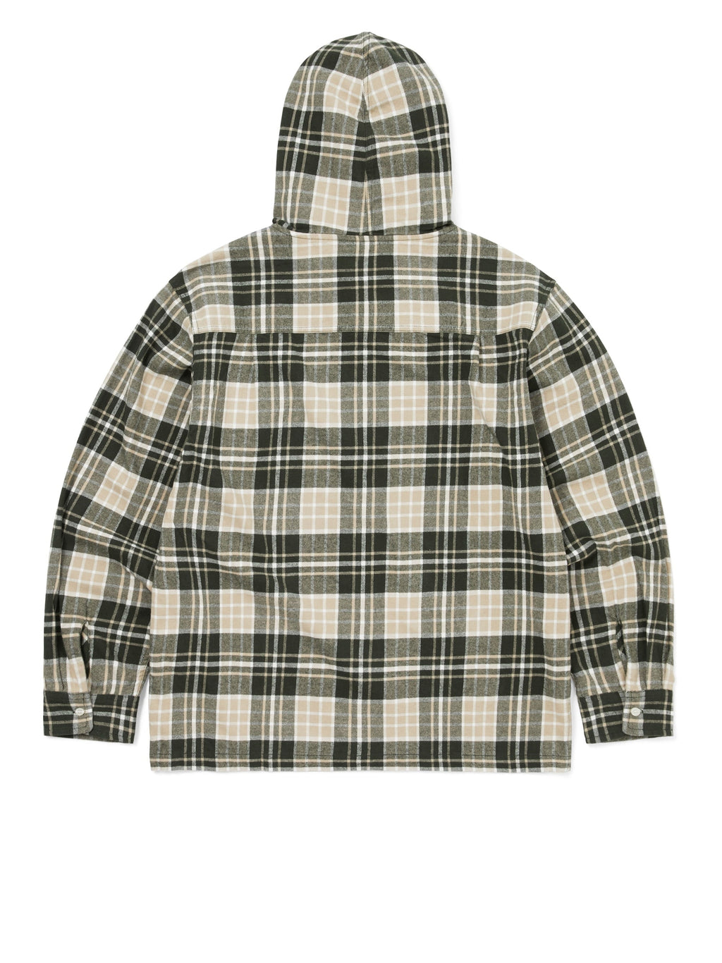 thisisneverthat - Flannel Hooded Check Shirt (Green) product image 3 | TRAB K-Fashion Australia
