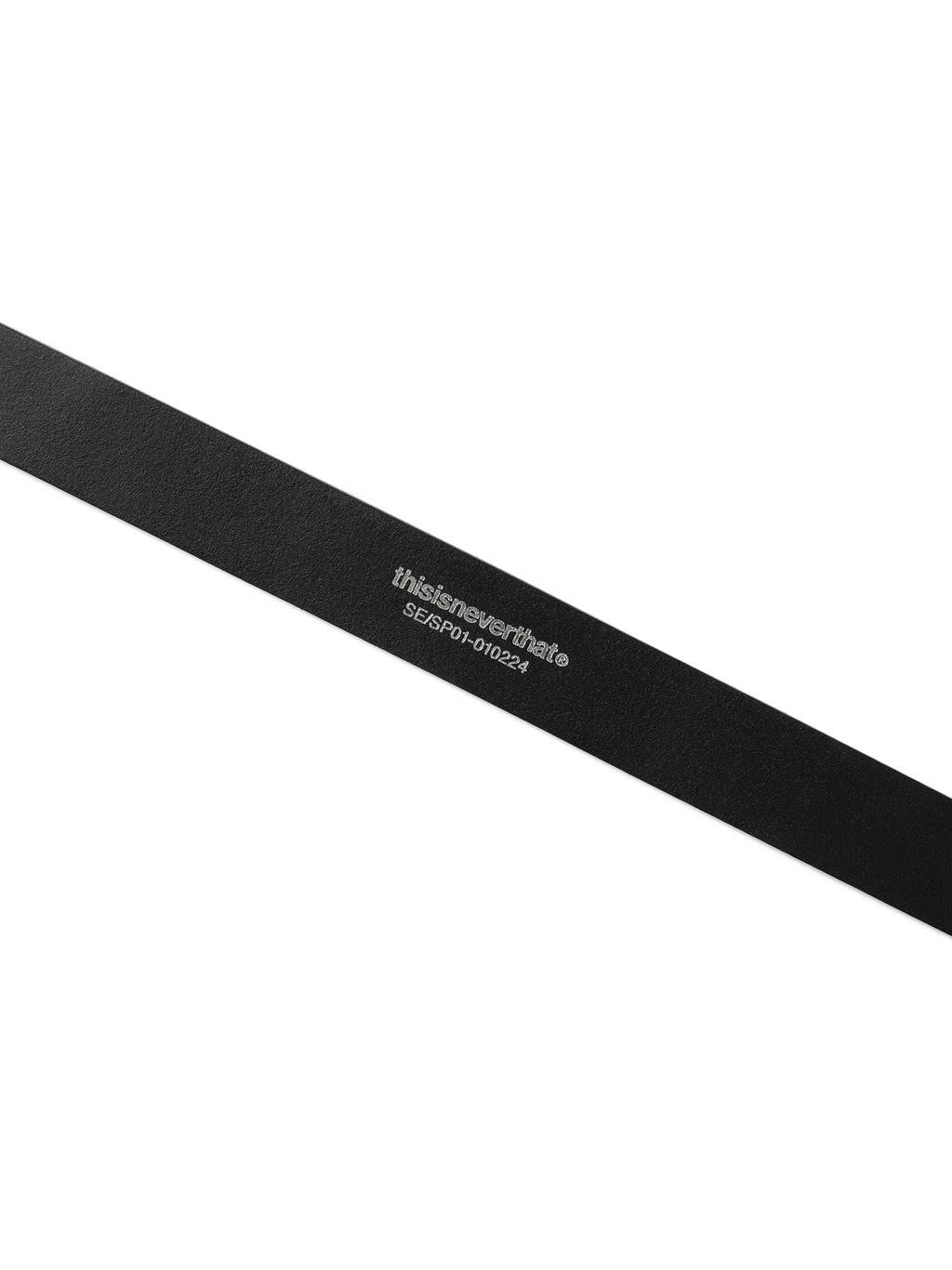 thisisneverthat - Flat Buckle Leather Belt (Black) product image 5 | TRAB K-Fashion Australia