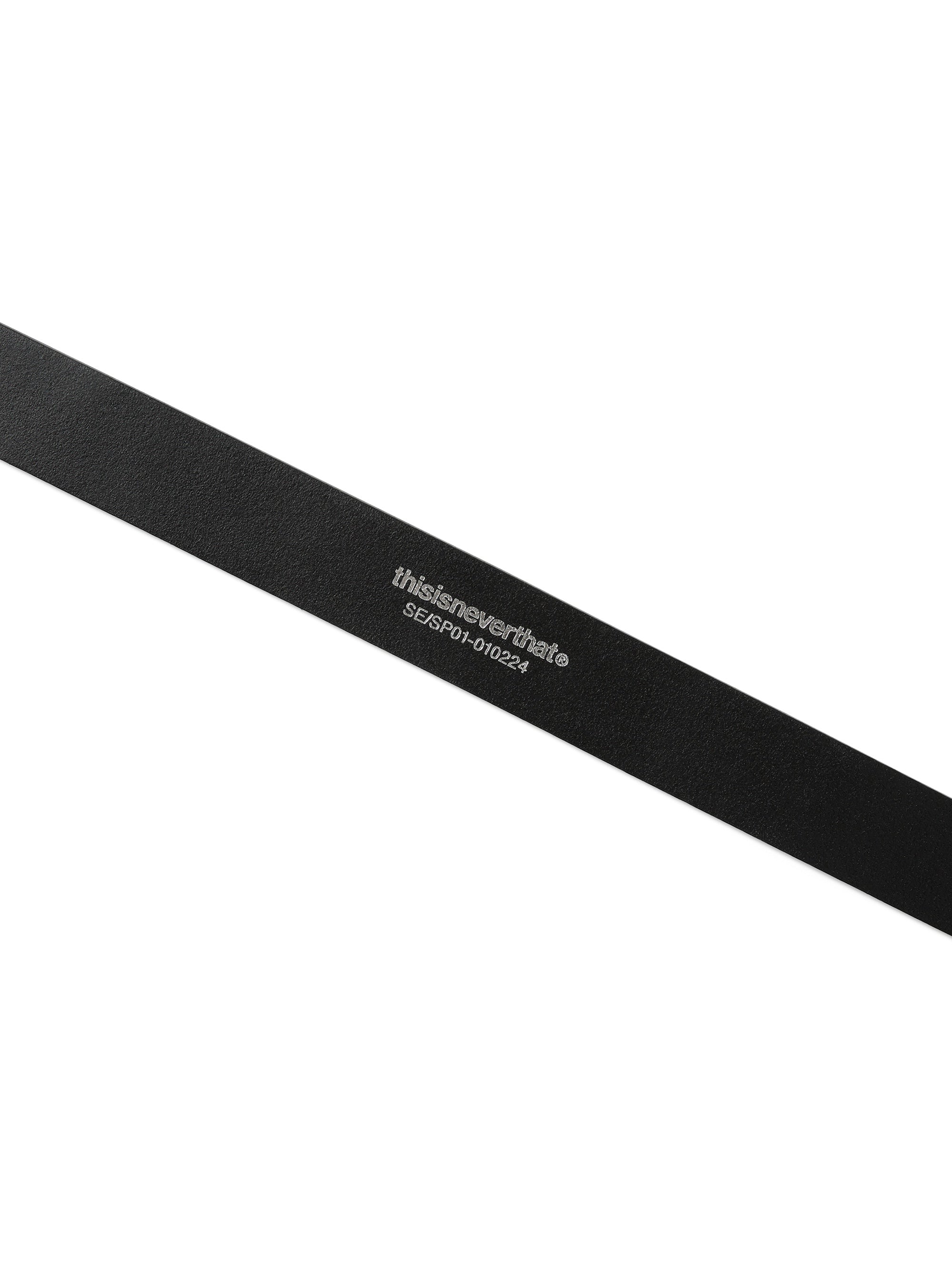 thisisneverthat - Flat Buckle Leather Belt (Black) product image 5 | TRAB K-Fashion Australia