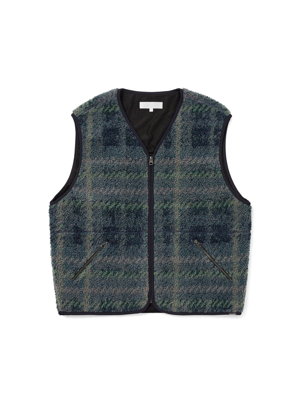 thisisneverthat - Fleece Check Vest (Navy) product image 1 | TRAB K-Fashion Australia
