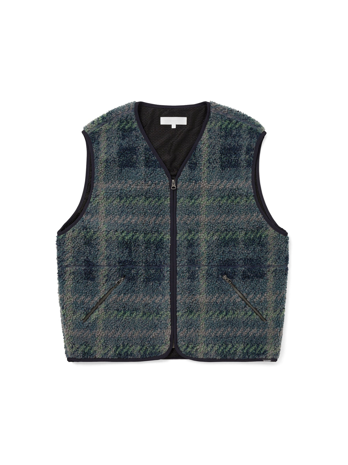 thisisneverthat - Fleece Check Vest (Navy) product image 1 | TRAB K-Fashion Australia
