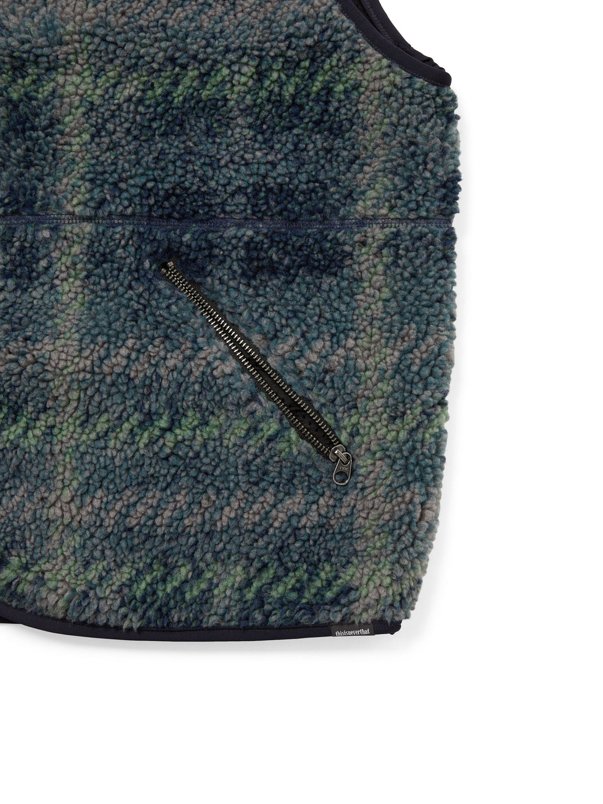 thisisneverthat - Fleece Check Vest (Navy) product image 3 | TRAB K-Fashion Australia