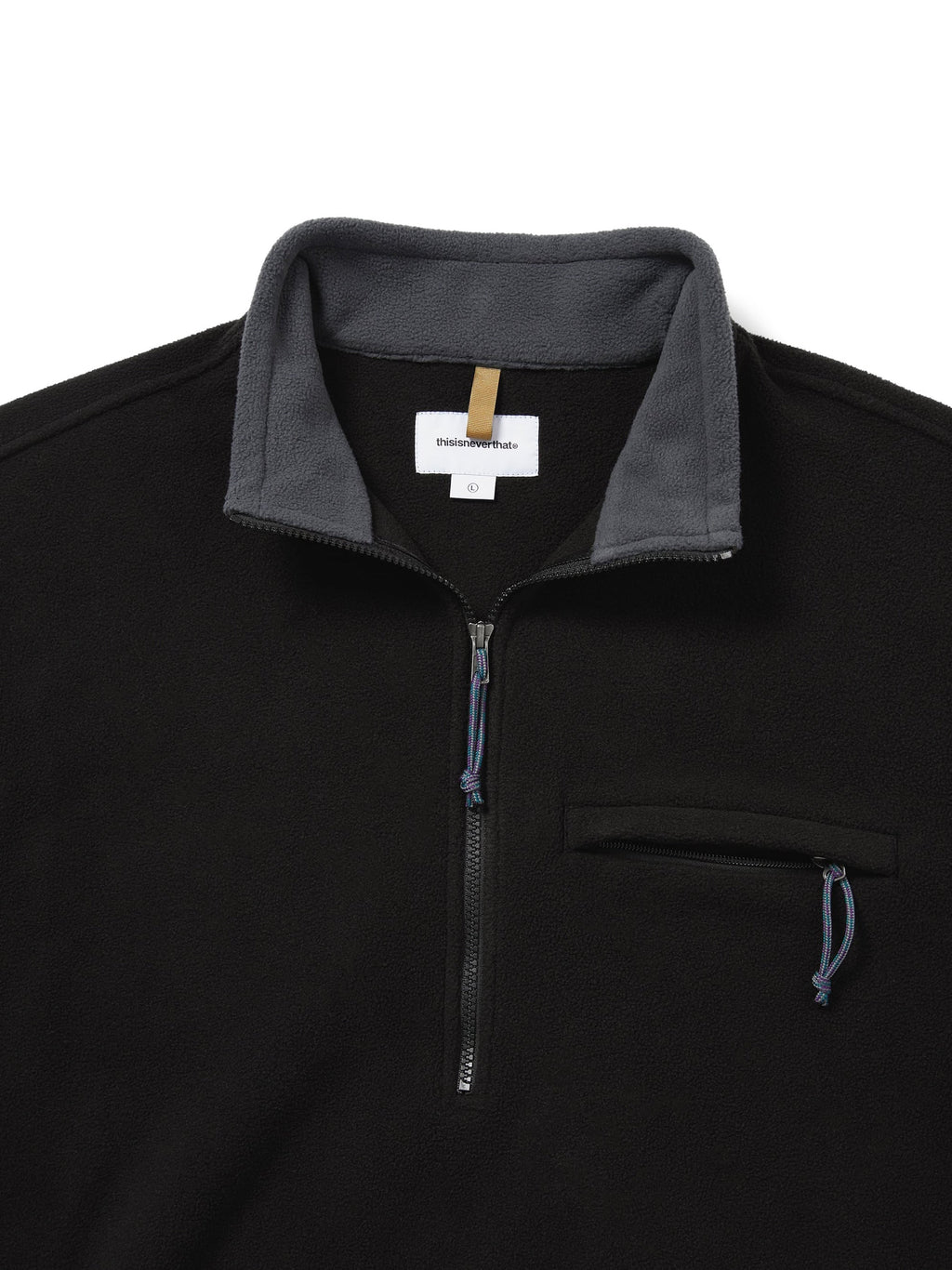 thisisneverthat - Fleece Pullover (Black) product image 2 | TRAB K-Fashion Australia