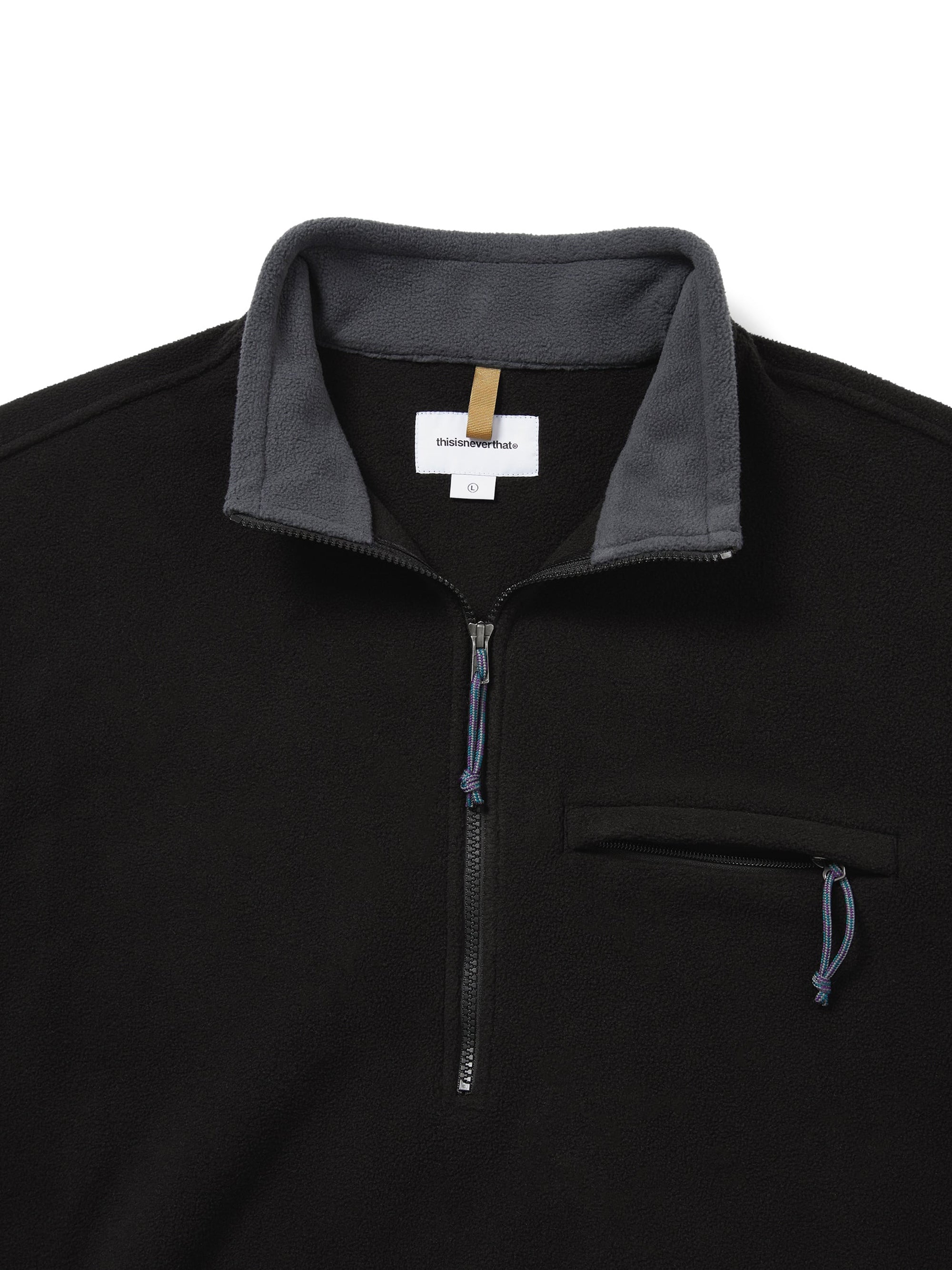 thisisneverthat - Fleece Pullover (Black) product image 2 | TRAB K-Fashion Australia