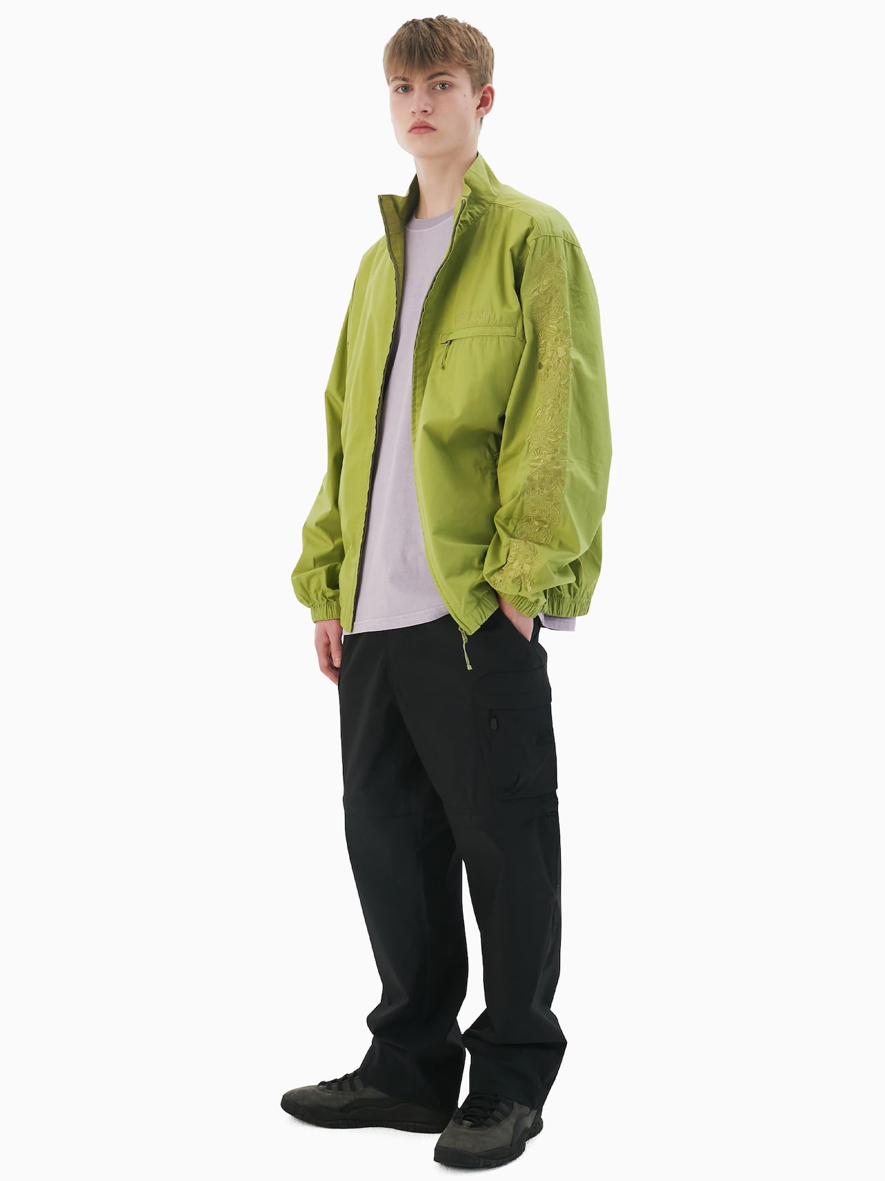 thisisneverthat - Floral Embroidered Jacket (olive) product image 6 | TRAB K-Fashion Australia