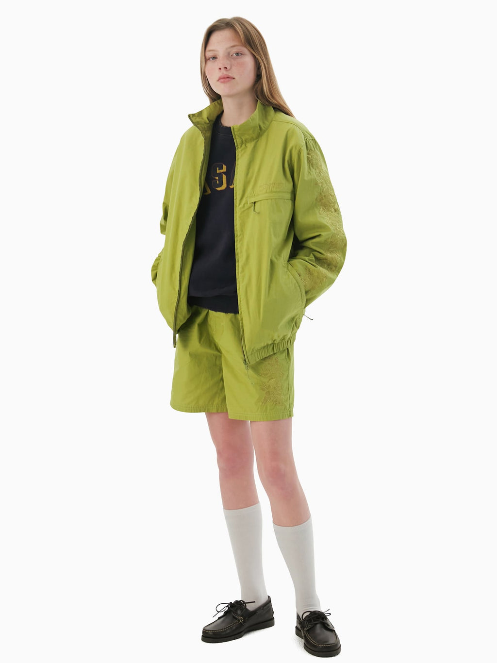 thisisneverthat - Floral Embroidered Jacket (olive) product image 7 | TRAB K-Fashion Australia