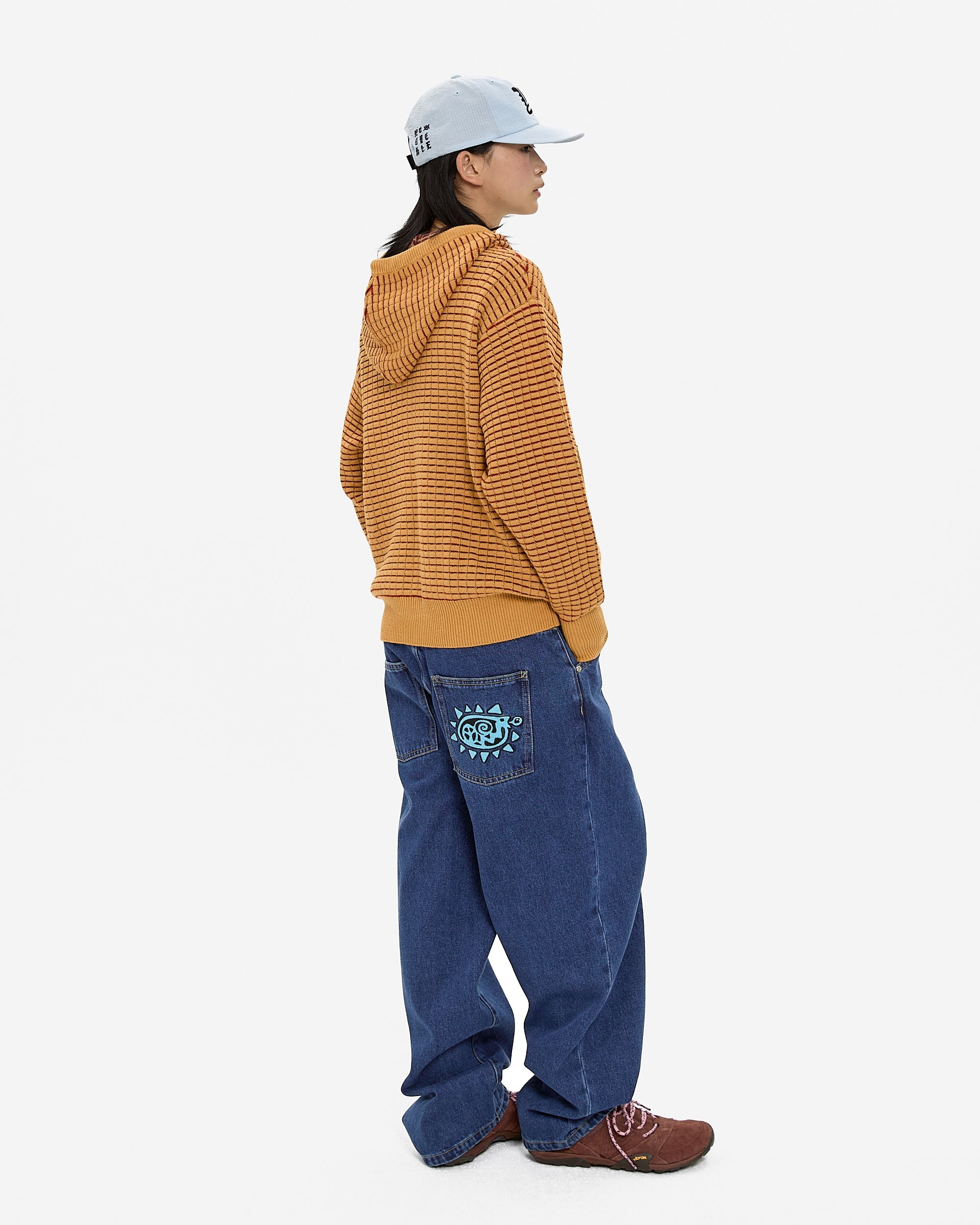 yeseyesee - Flower Rivet Denim Pants (Indigo) product image 11 | TRAB K-Fashion Australia