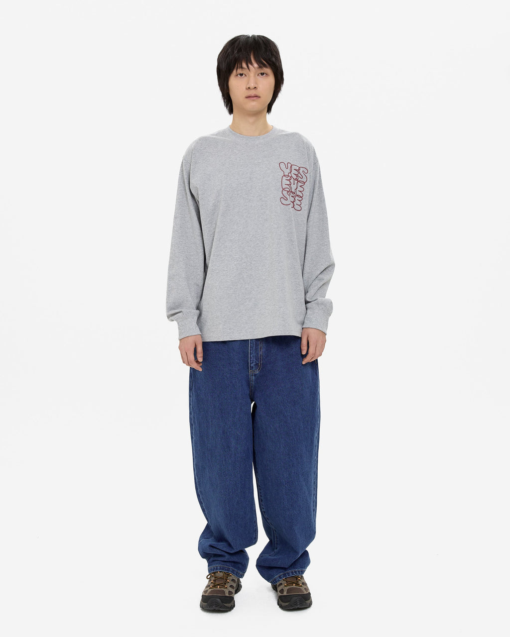 yeseyesee - Flower Rivet Denim Pants (Indigo) product image 6 | TRAB K-Fashion Australia