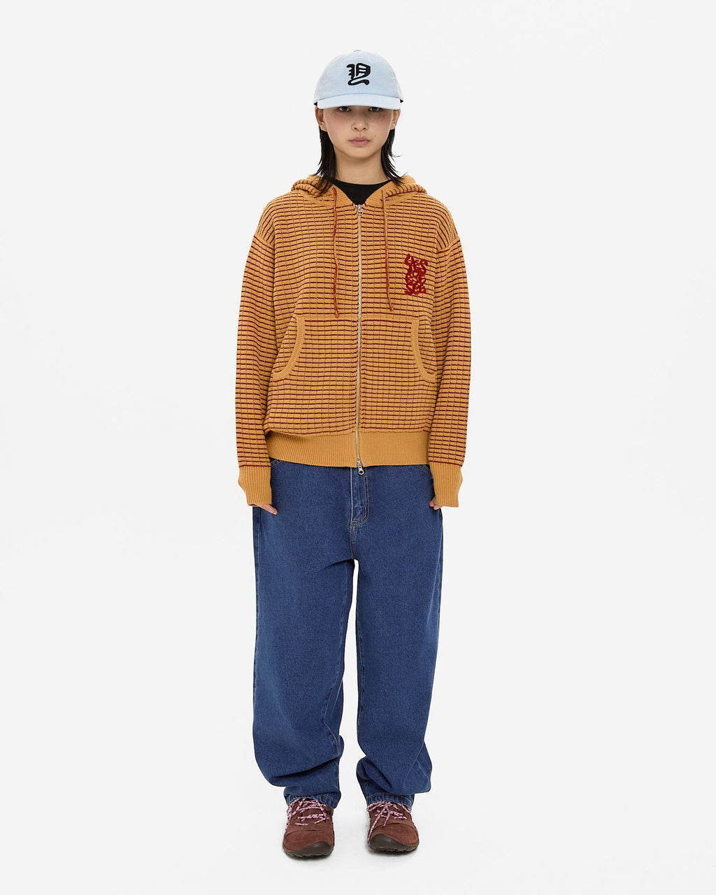 yeseyesee - Flower Rivet Denim Pants (Indigo) product image 9 | TRAB K-Fashion Australia