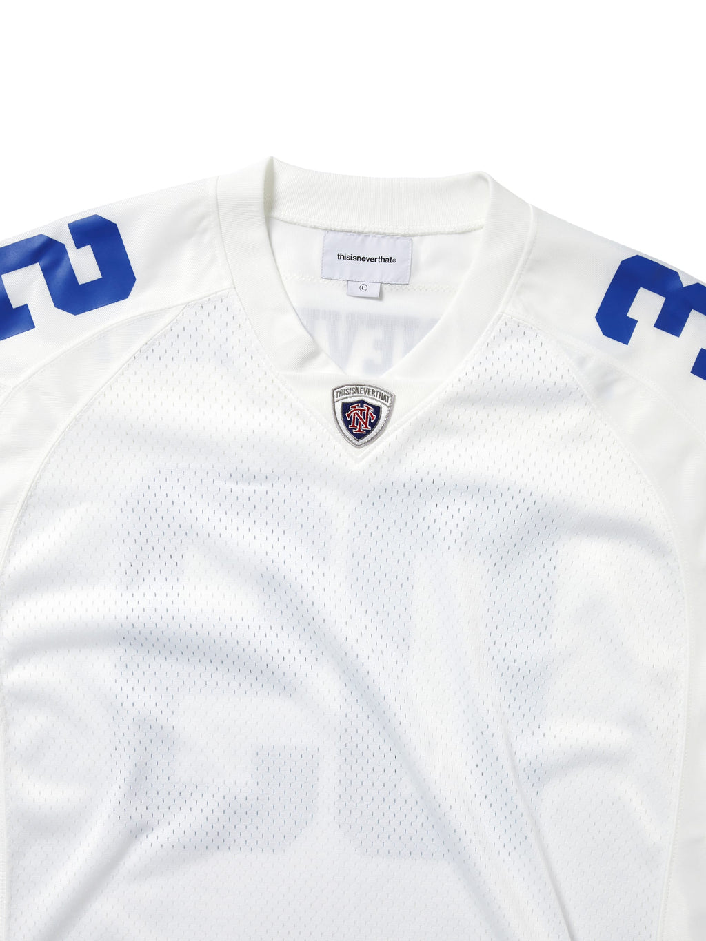 thisisneverthat - Football Jersey (White) product image 2 | TRAB K-Fashion Australia