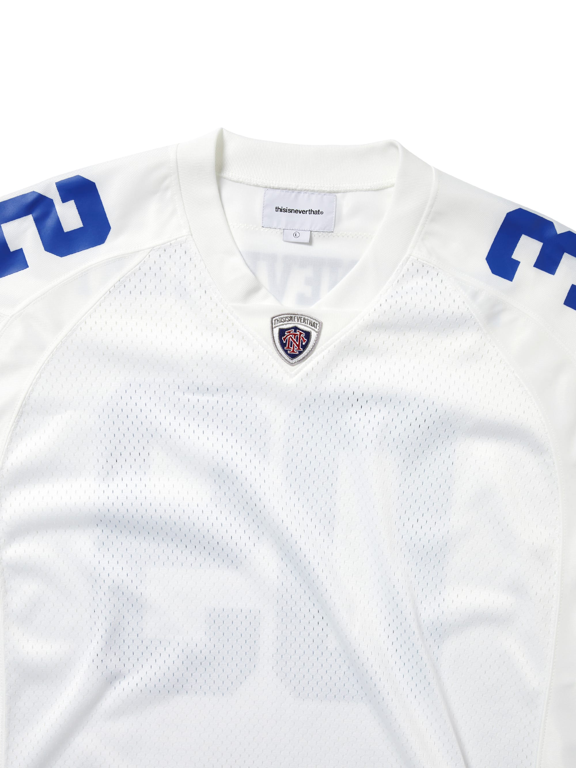 thisisneverthat - Football Jersey (White) product image 2 | TRAB K-Fashion Australia