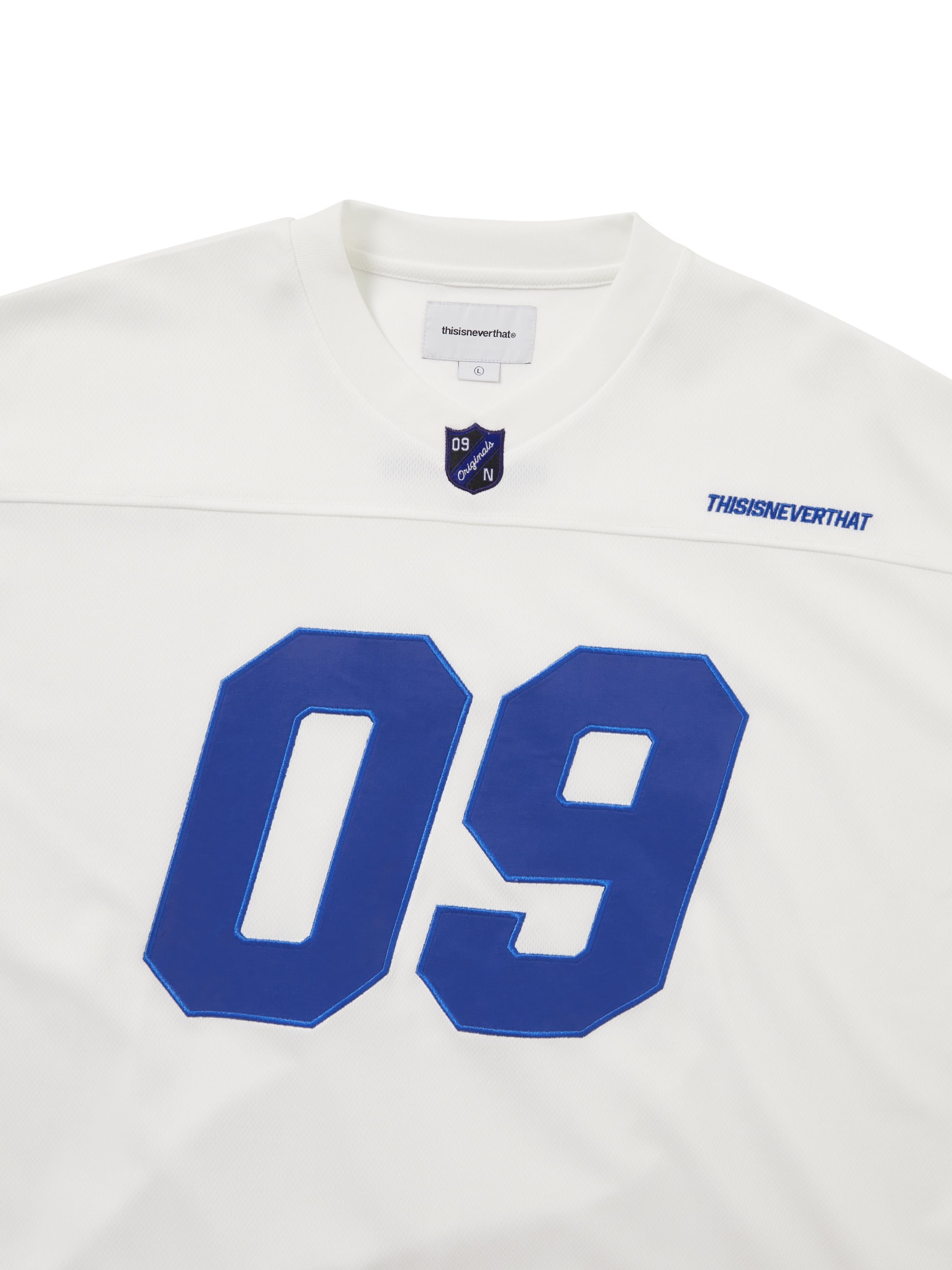 thisisneverthat - Football Jersey (White) product image 2 | TRAB K-Fashion Australia