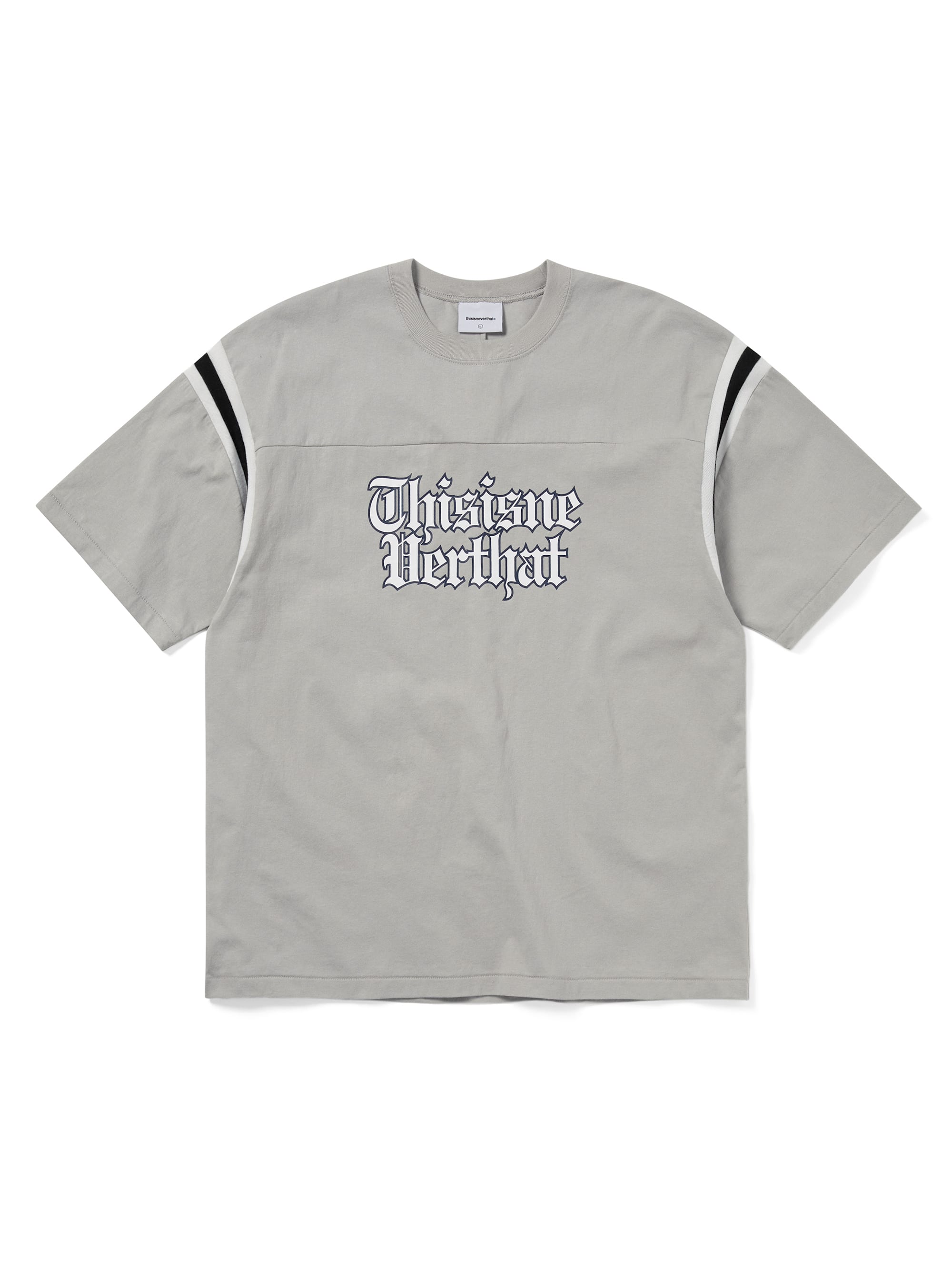 thisisneverthat - Football Tee (Grey) product image 1 | TRAB K-Fashion Australia
