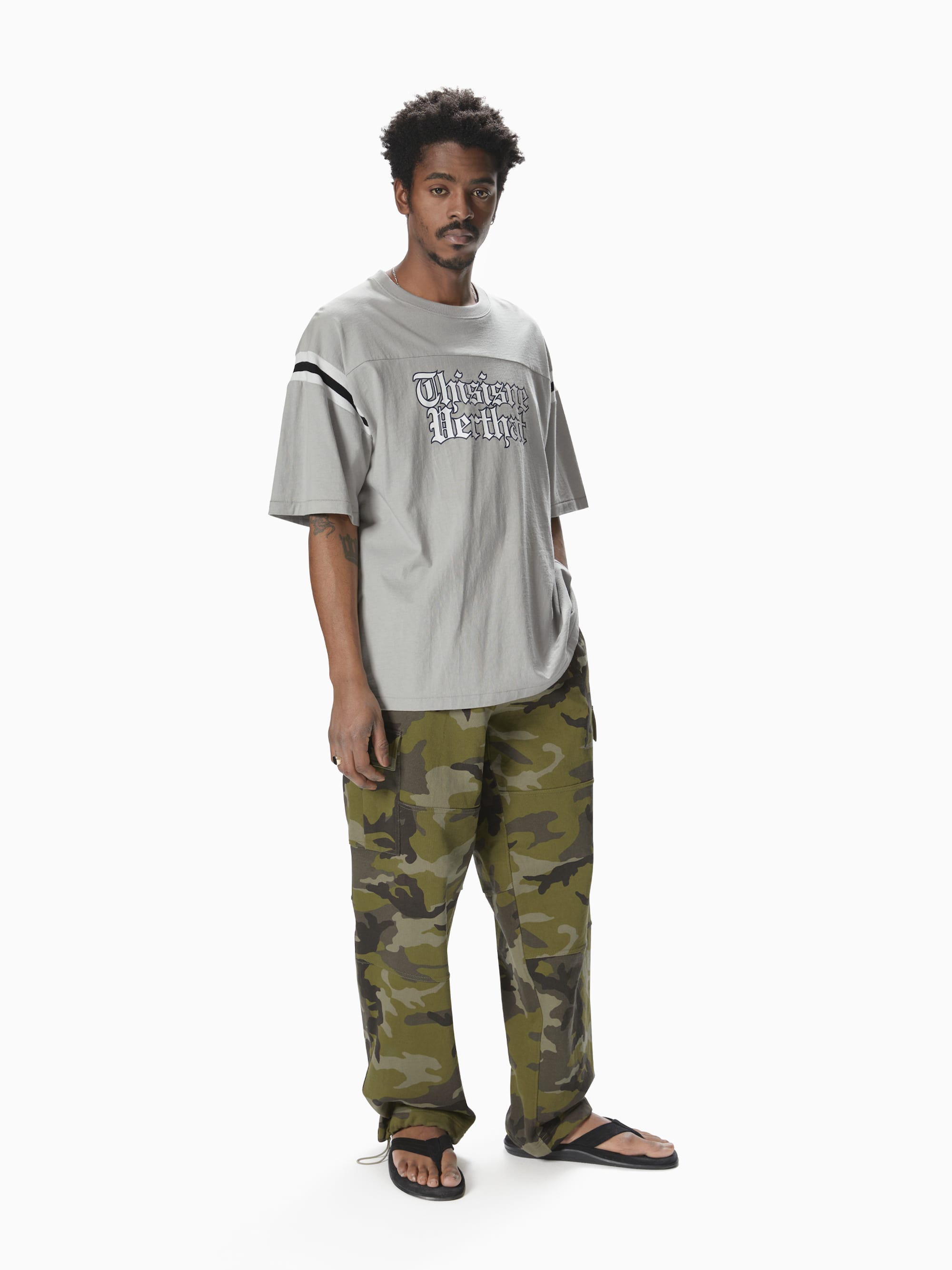 thisisneverthat - Football Tee (Grey) product image 4 | TRAB K-Fashion Australia