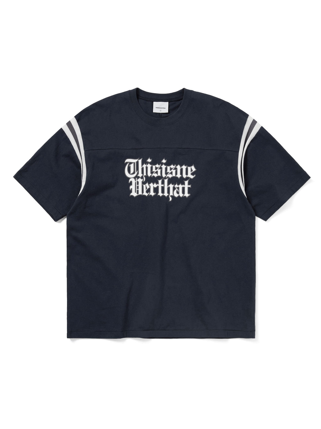 thisisneverthat - Football Tee (Navy) product image 1 | TRAB K-Fashion Australia