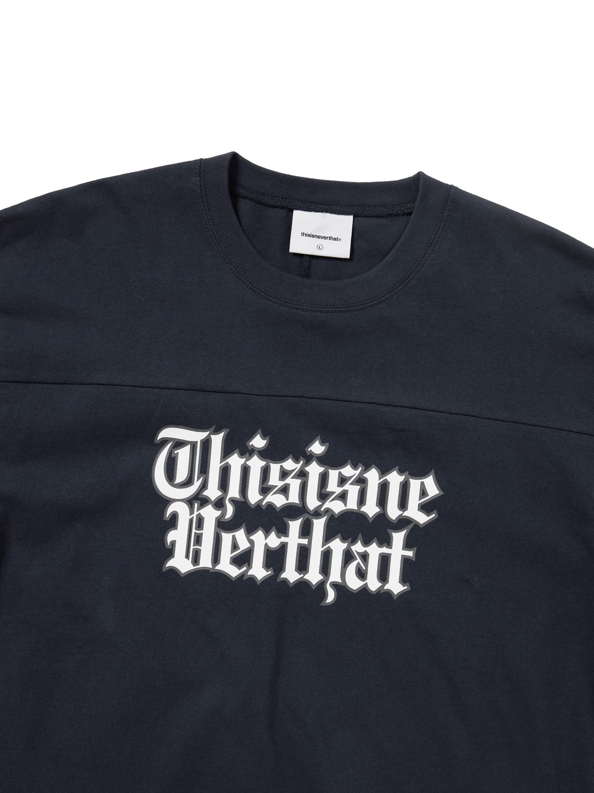 thisisneverthat - Football Tee (Navy) product image 2 | TRAB K-Fashion Australia