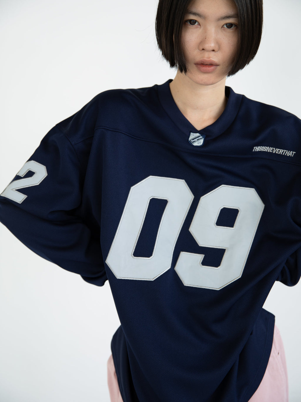 thisisneverthat - Football Jersey (Navy) product image 5 | TRAB K-Fashion Australia