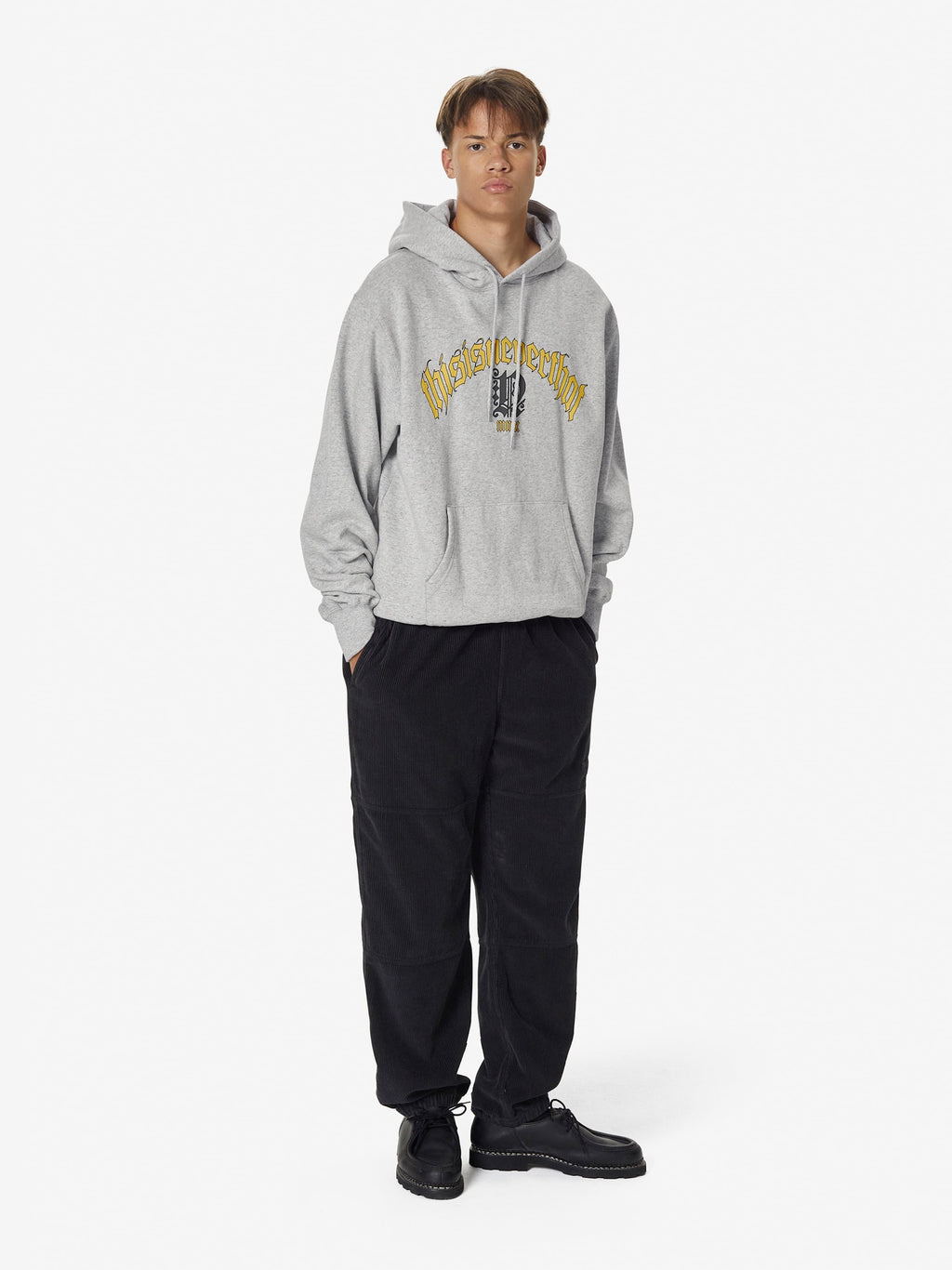 thisisneverthat - Fortuna Logo Hoodie (Heather Grey) product image 6 | TRAB K-Fashion Australia