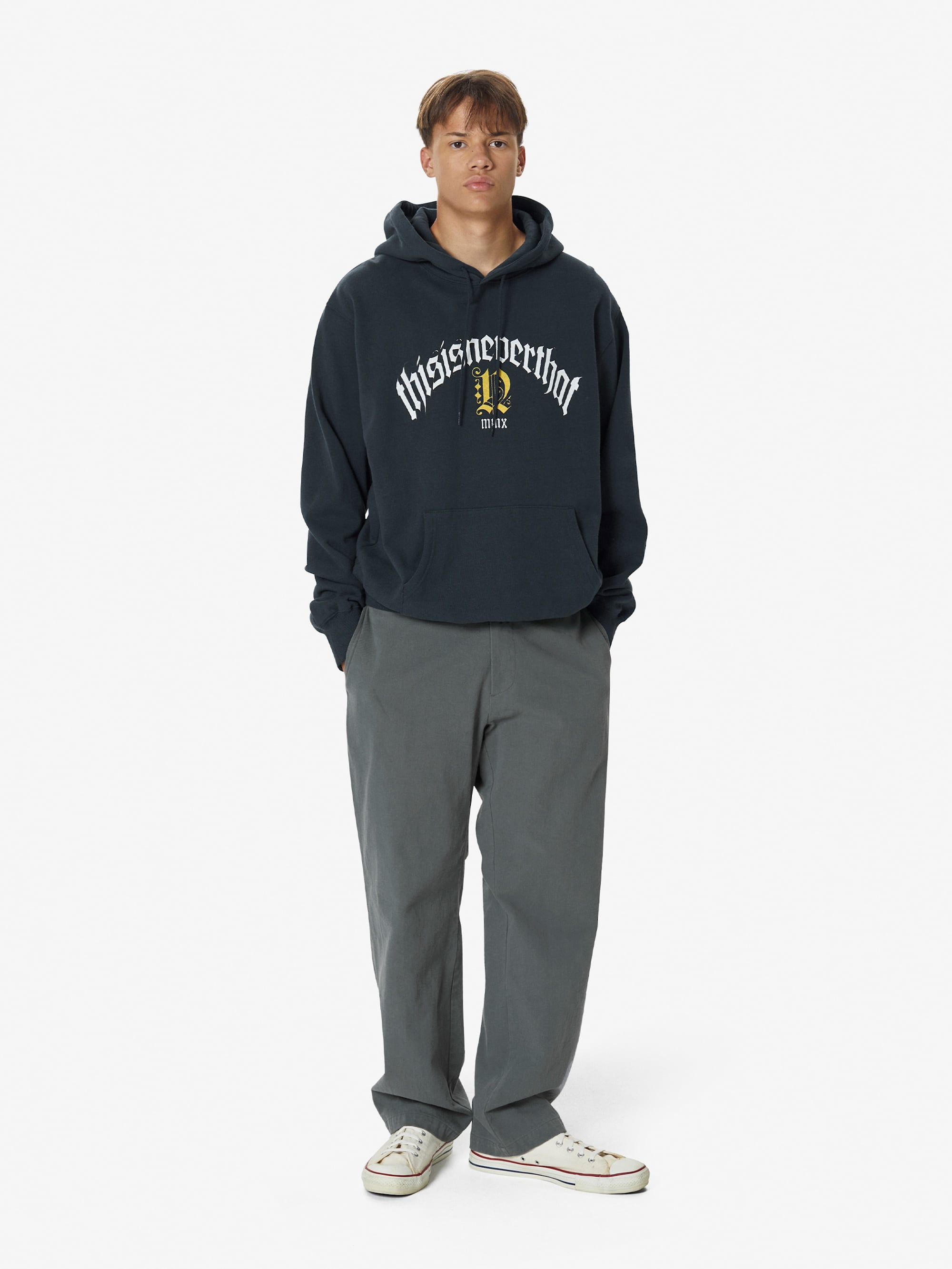 thisisneverthat - Fortuna Logo Hoodie (Navy) product image 6 | TRAB K-Fashion Australia