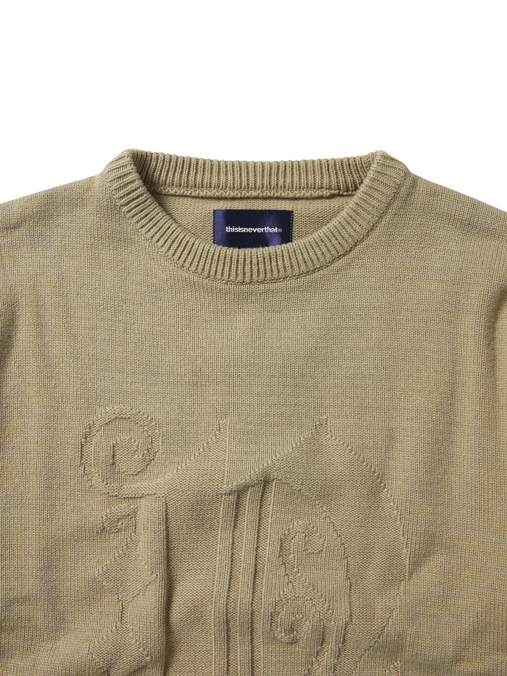 thisisneverthat - Fortuna N-Logo Sweater (Beige) product image 2 | TRAB K-Fashion Australia