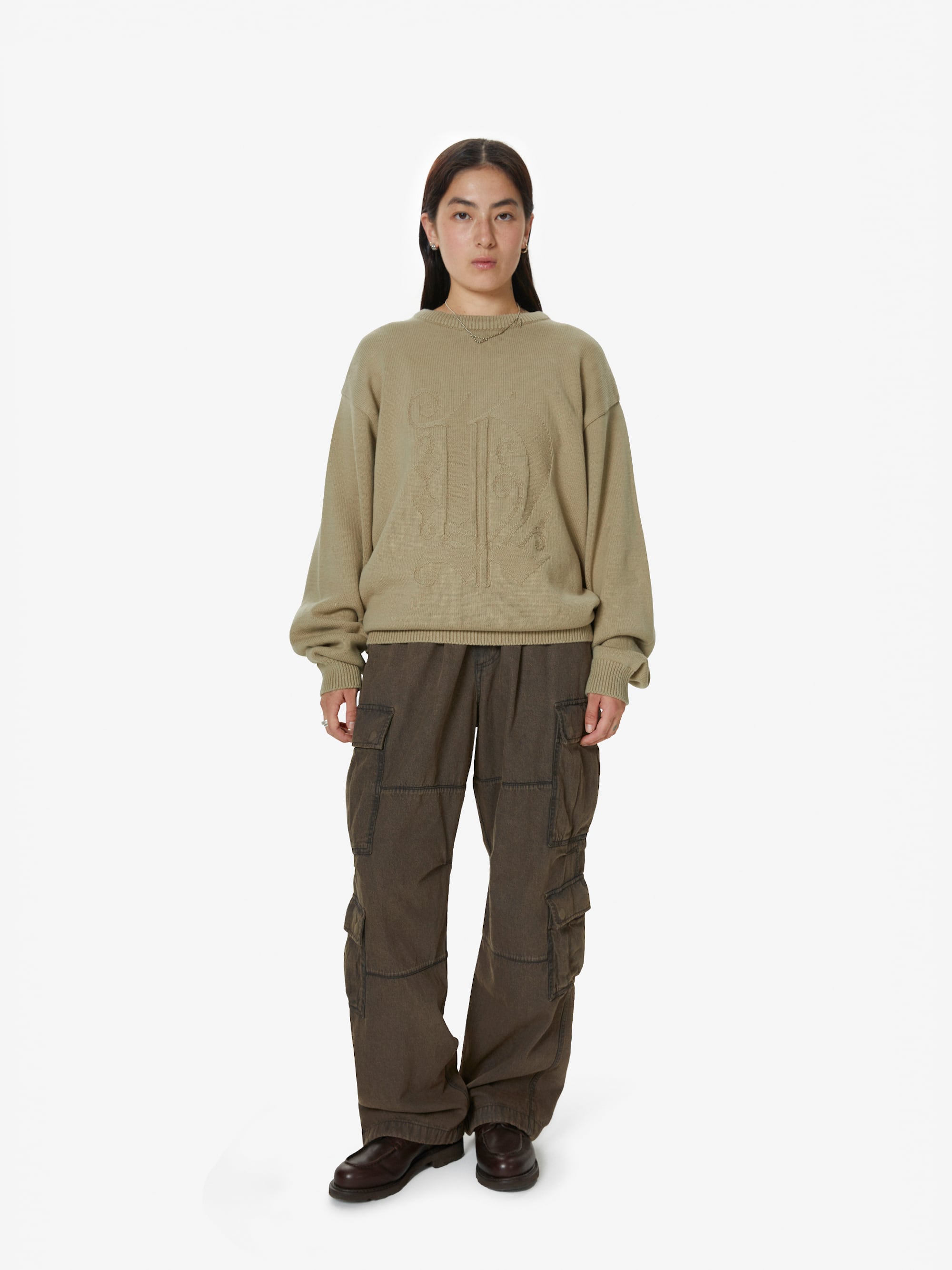thisisneverthat - Fortuna N-Logo Sweater (Beige) product image 6 | TRAB K-Fashion Australia