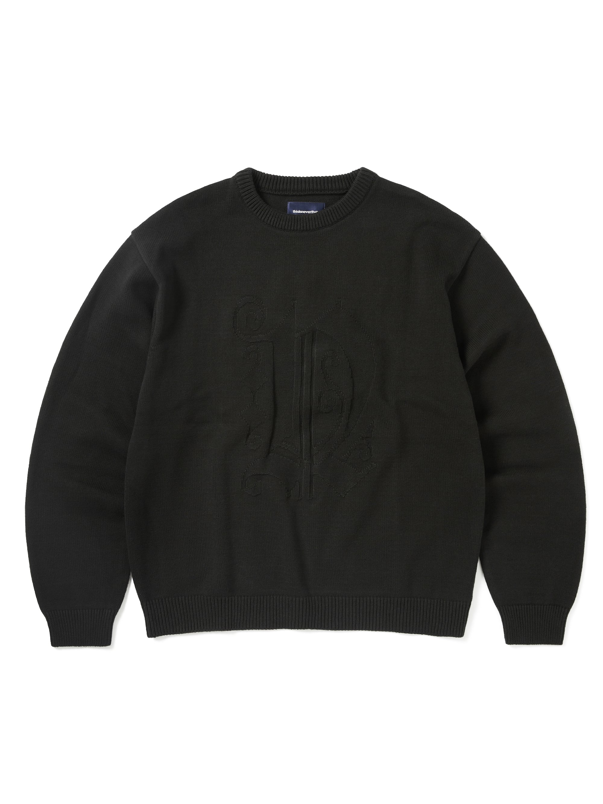 thisisneverthat - Fortuna N-Logo Sweater (Black) product image 1 | TRAB K-Fashion Australia