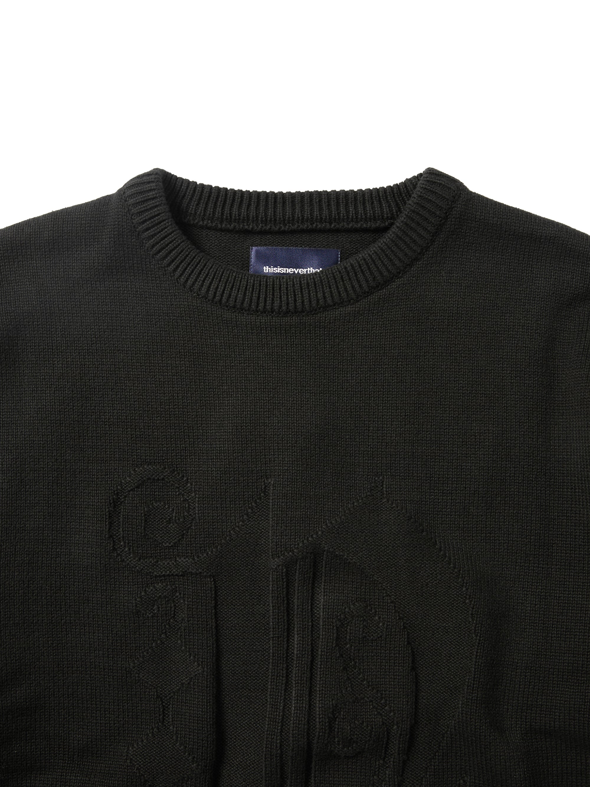 thisisneverthat - Fortuna N-Logo Sweater (Black) product image 2 | TRAB K-Fashion Australia
