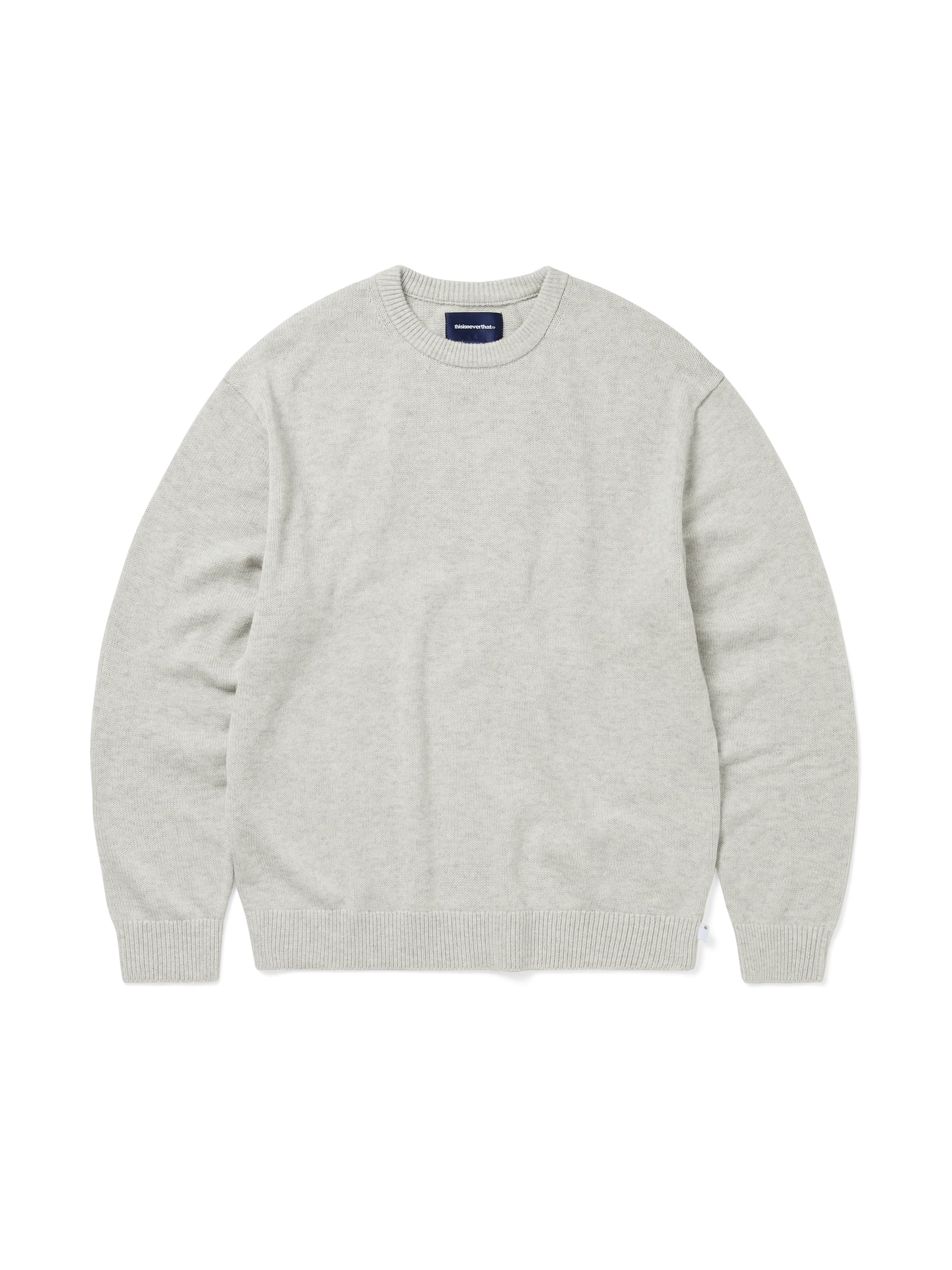 thisisneverthat - Fortuna N-Logo Sweater (Heather Grey) product image 2 | TRAB K-Fashion Australia