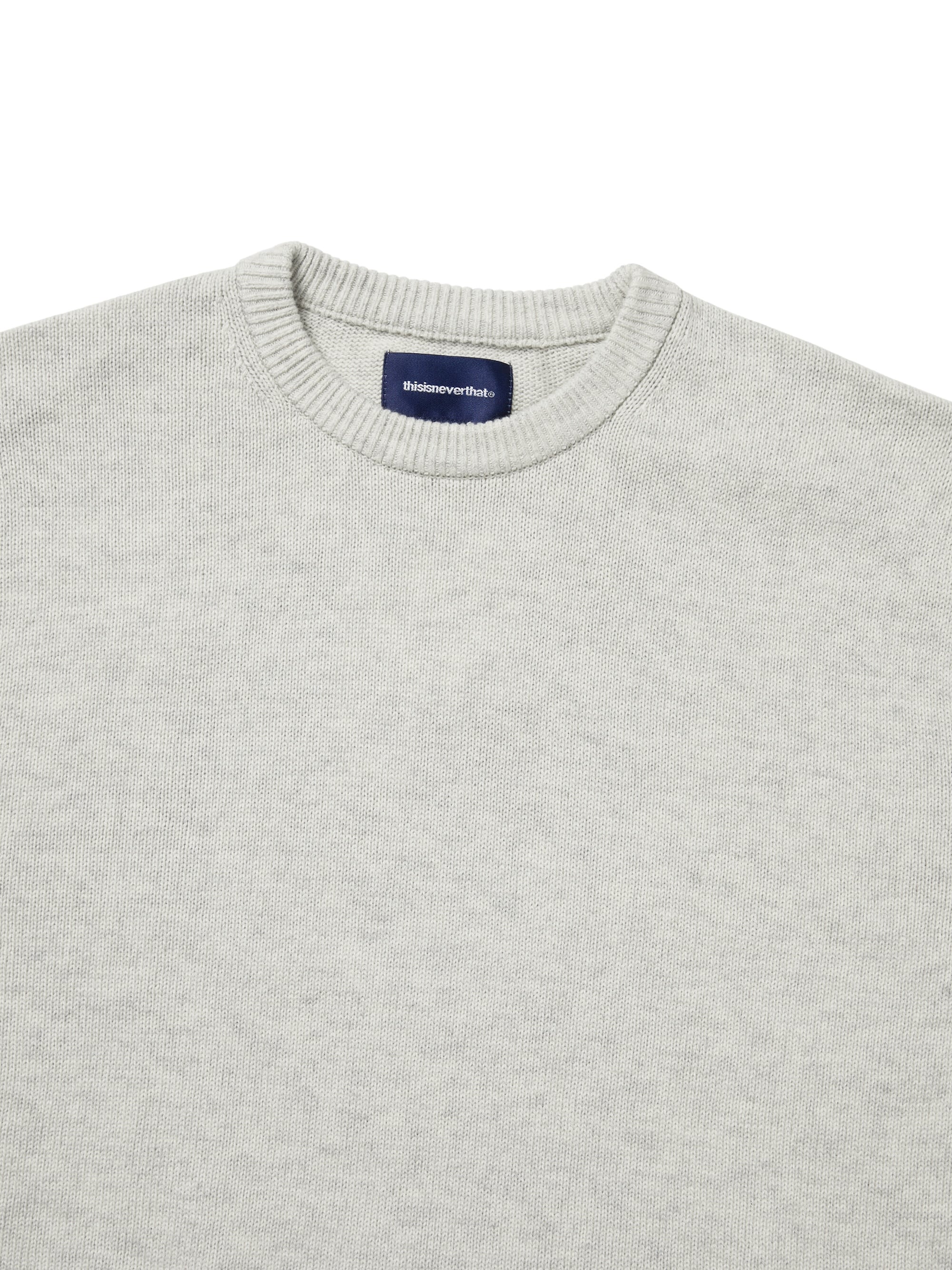 thisisneverthat - Fortuna N-Logo Sweater (Heather Grey) product image 3 | TRAB K-Fashion Australia