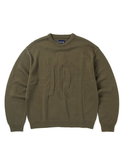 thisisneverthat - Fortuna N-Logo Sweater (Olive) product image 1 | TRAB K-Fashion Australia