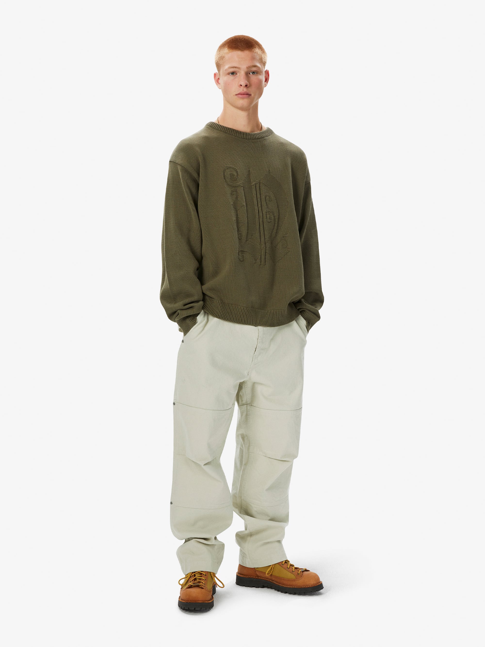 thisisneverthat - Fortuna N-Logo Sweater (Olive) product image 6 | TRAB K-Fashion Australia