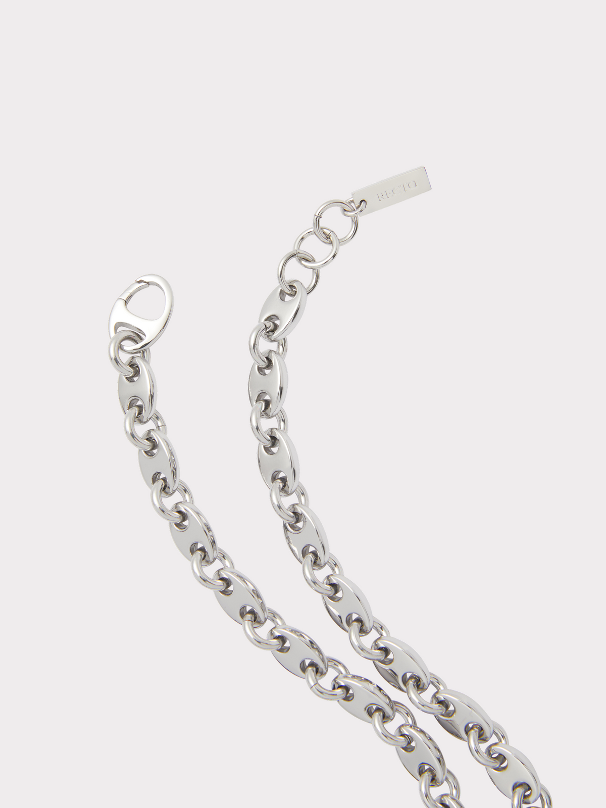 Recto - Linked Chain Necklace (Silver) product image 2 | TRAB K-Fashion Australia
