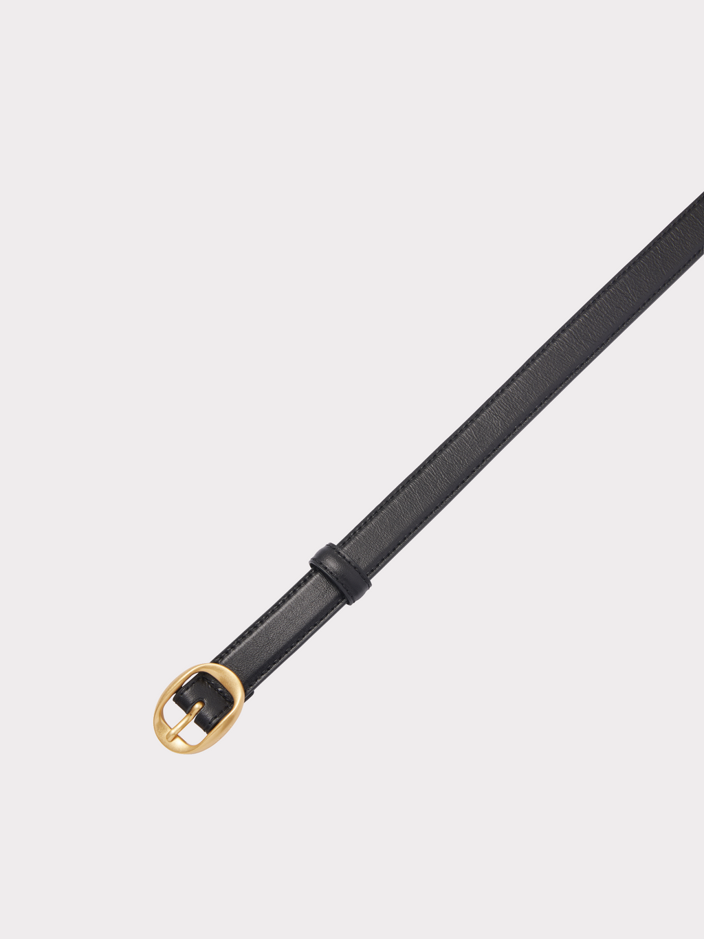 Recto - Signature Small Oval Buckle Belt (Black) product image 4 | TRAB K-Fashion Australia