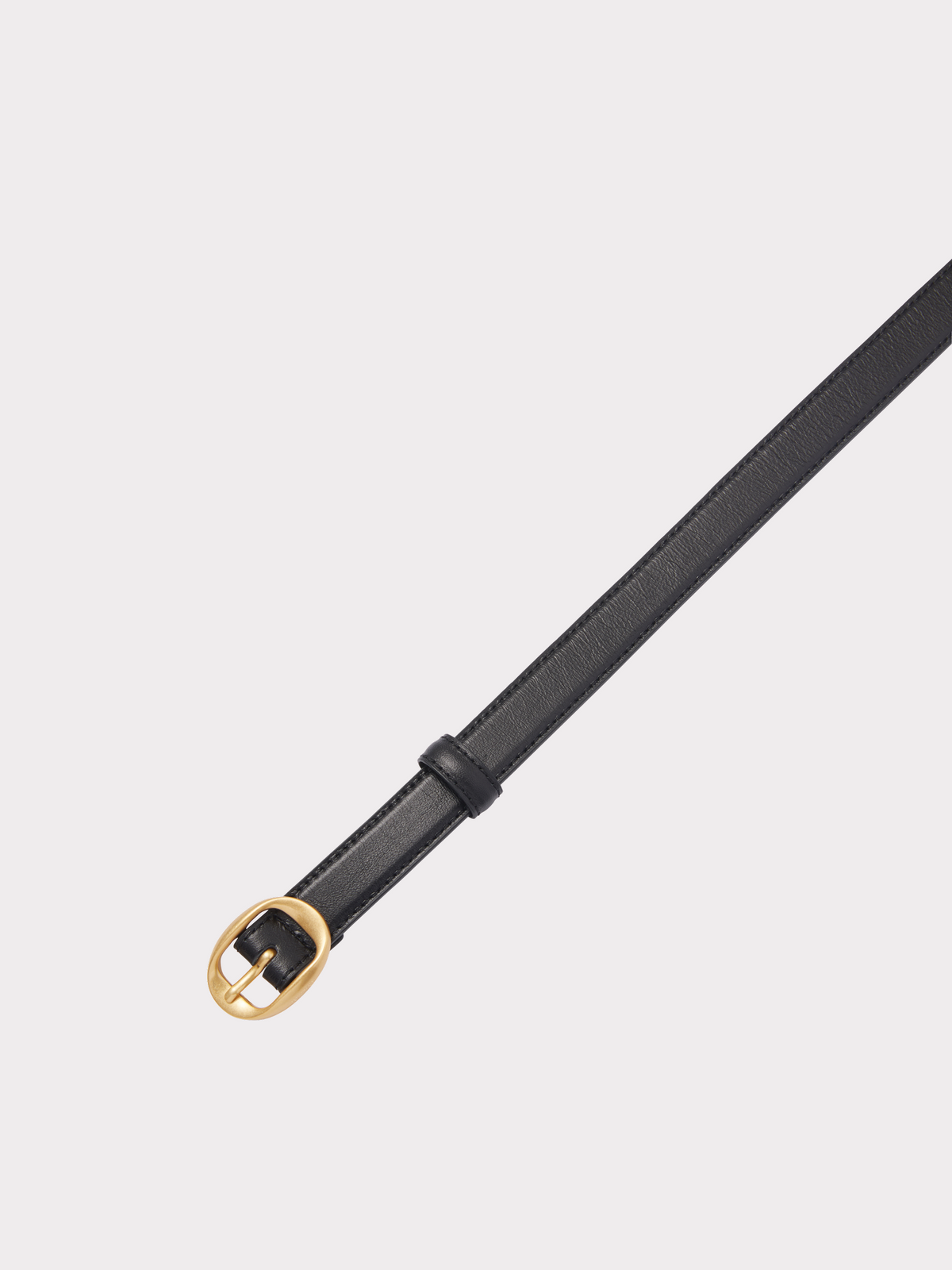Recto - Signature Small Oval Buckle Belt (Black) product image 4 | TRAB K-Fashion Australia