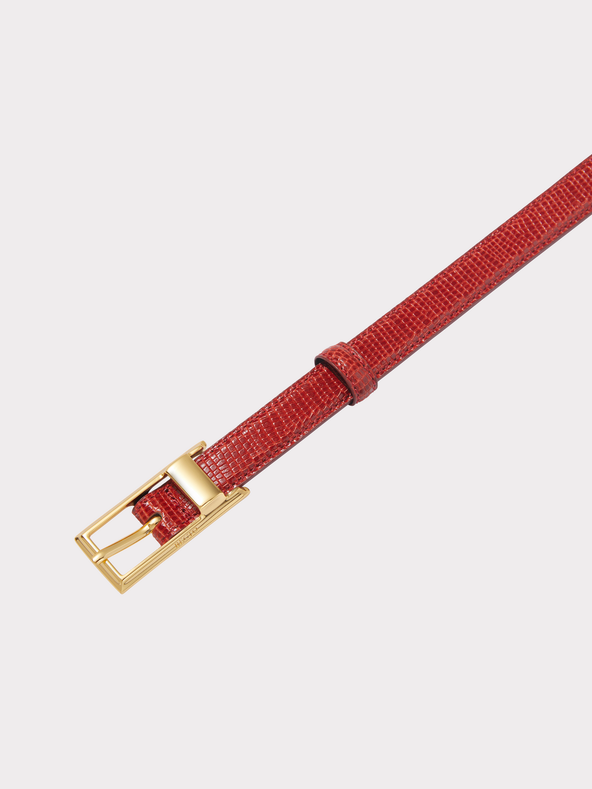 Recto - Signature Square Buckle Belt (Vintage Red) product image 3 | TRAB K-Fashion Australia