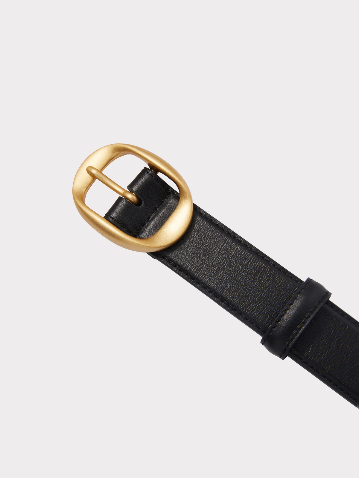 Recto - Signature Oval Buckle Belt (Black) product image 2 | TRAB K-Fashion Australia