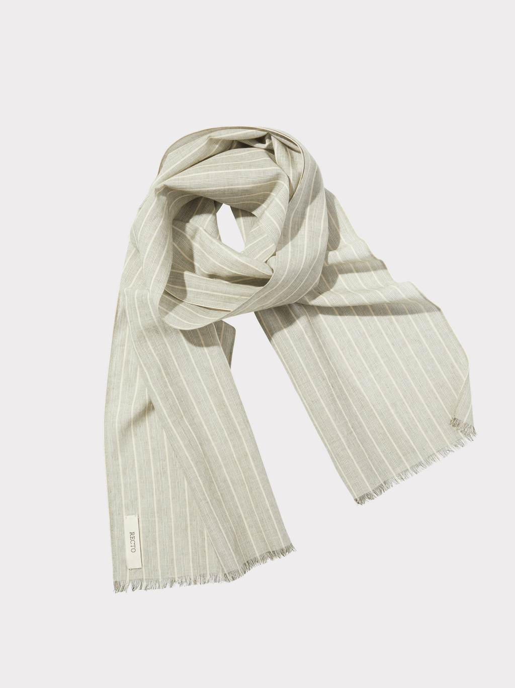Recto - Cassel Stripe Muffler (Stone Grey) product image 3 | TRAB K-Fashion Australia